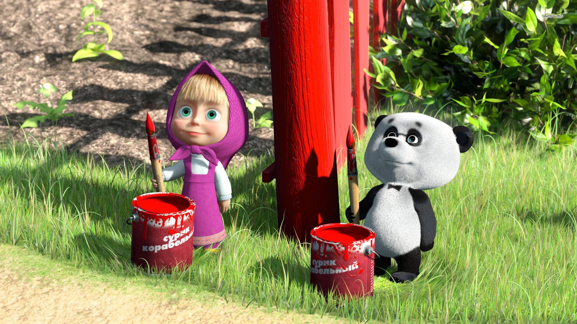 1920x1080 Masha and the Bear Wallpaper. HD Background Image. Photo