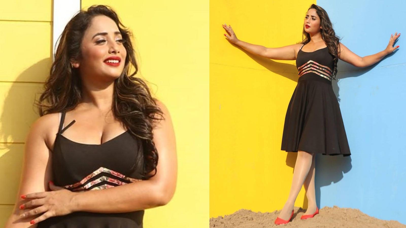1600x900 Rani Chatterjee turns heads in black dress, pics go viral. Bhojpuri Movie News of India