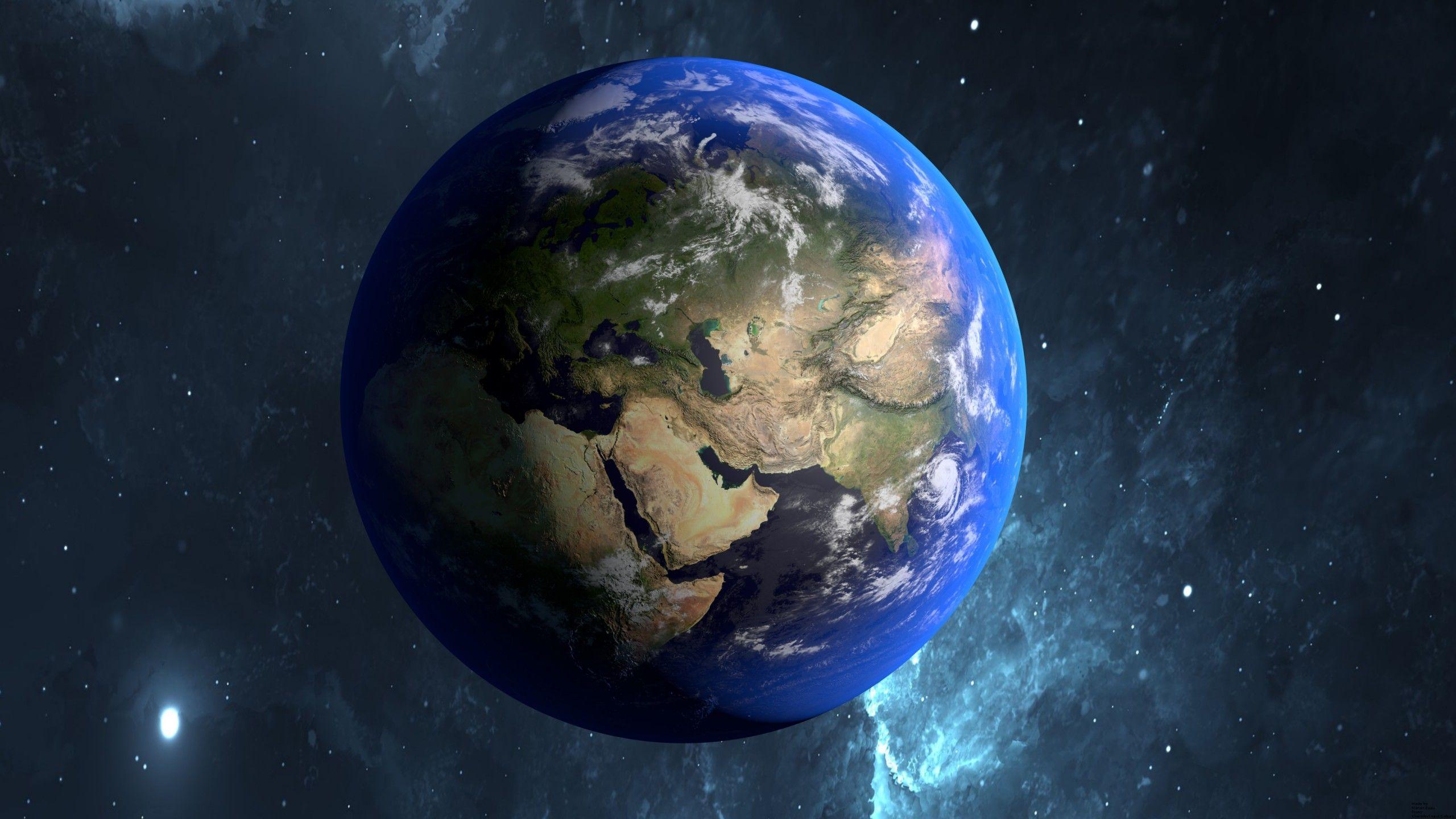 2560x1440 Wallpaper Earth, Asia, 4K, Space
