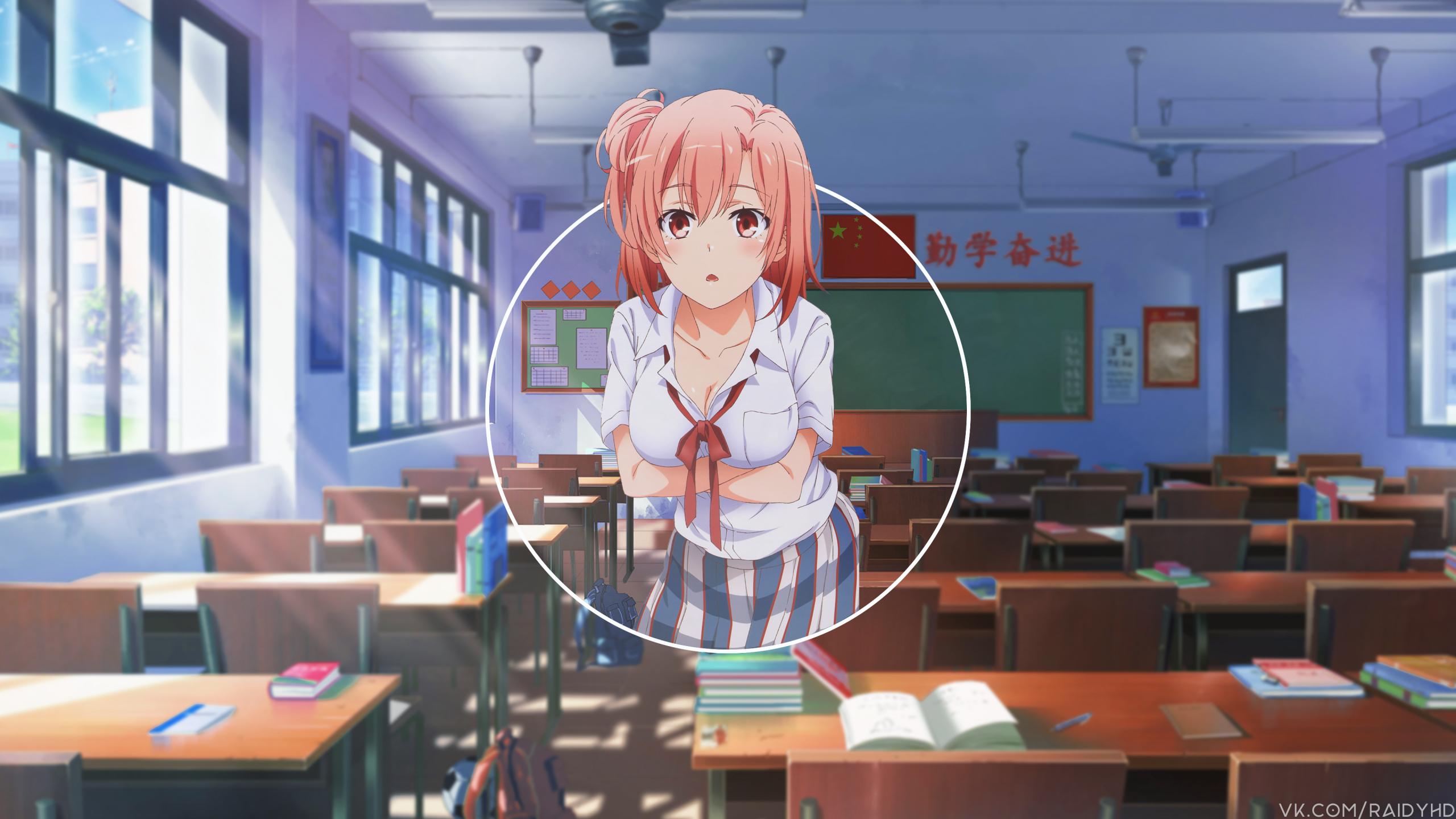 2560x1440 Yui Yuigahama. Desktop wallpaper. 2560x1440