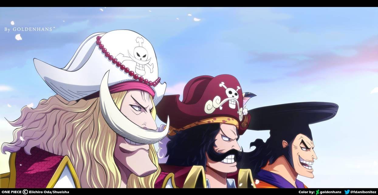 1244x642 One Piece cap. 964 // Shirohige, Roger y Oden. One piece drawing, One piece, One piece anime