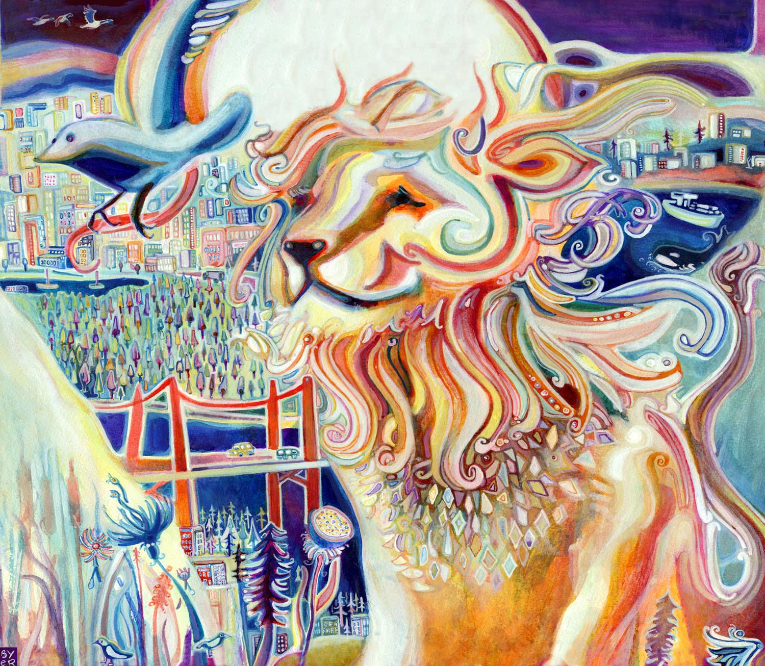 1500x1306 Faux Fauvism: Stunning modern art by Josh Byer Fresh Design Blog