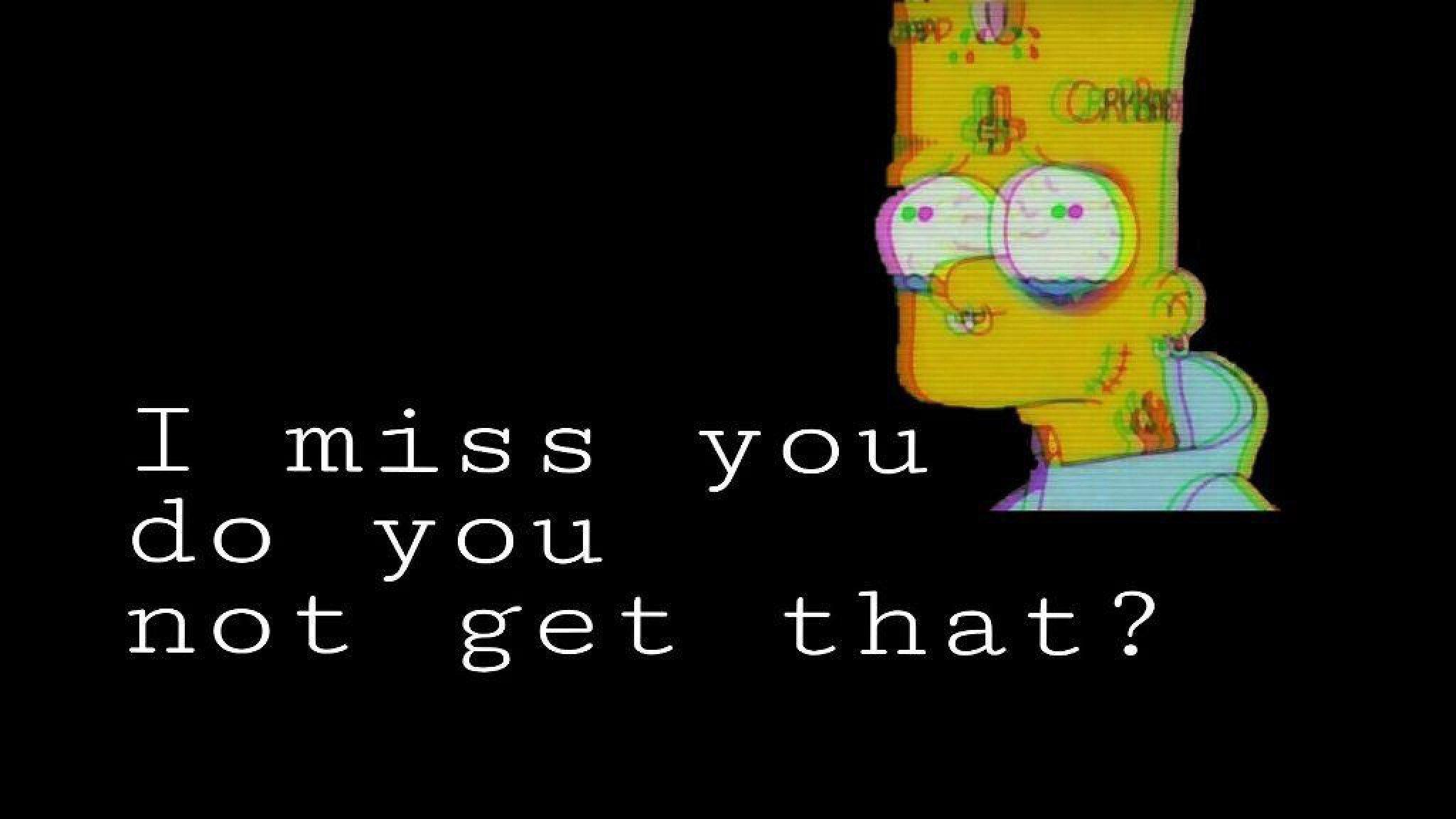 2048x1152 Sad aesthetic wallpaper, bart simpson • Wallpaper For You HD Wallpaper For Desktop & Mobile