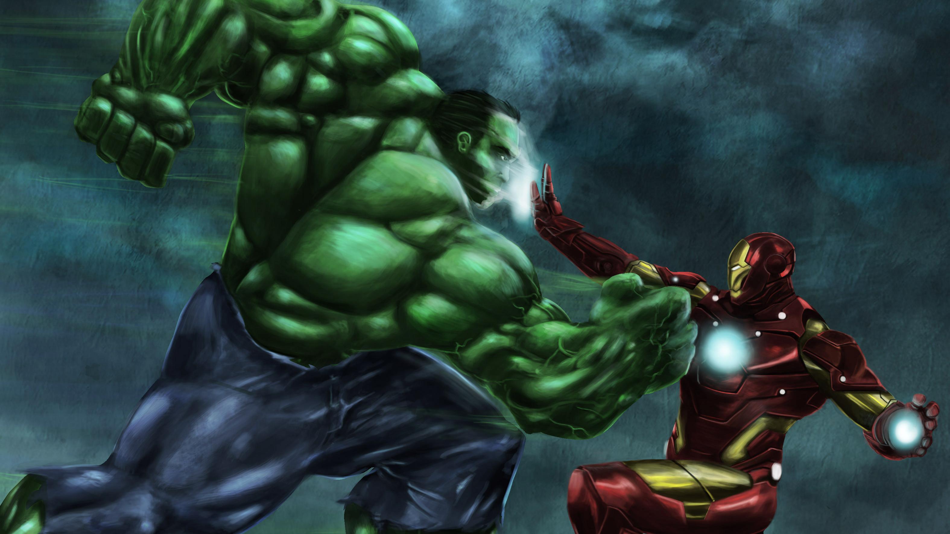 3150x1772 Marvel Comics, Iron Man, Hulk wallpaper. Mocah HD Wallpaper