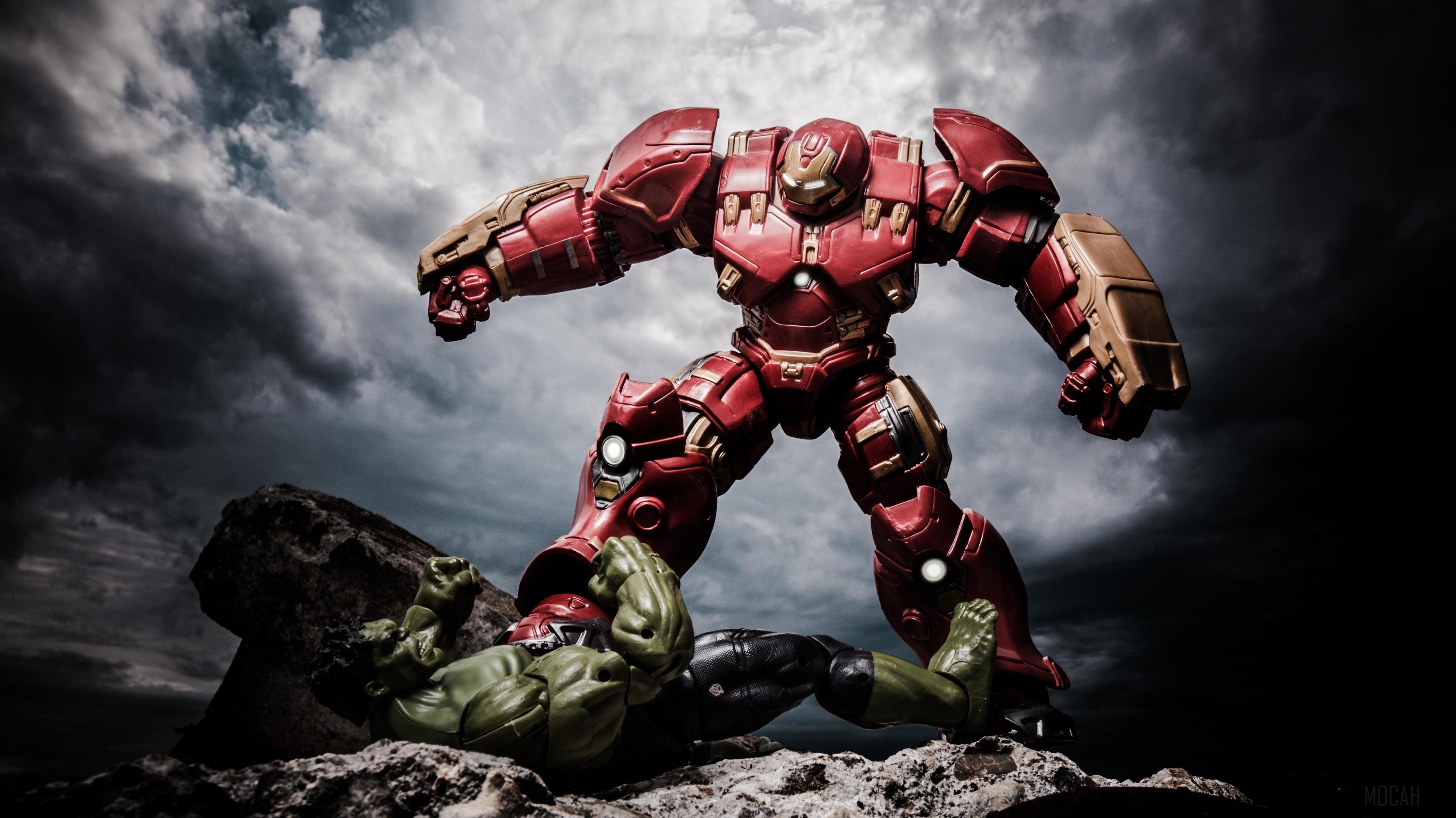 3840x2160 Ironman Hulkbuster Vs The Hulk 4k wallpaper. Mocah HD Wallpaper