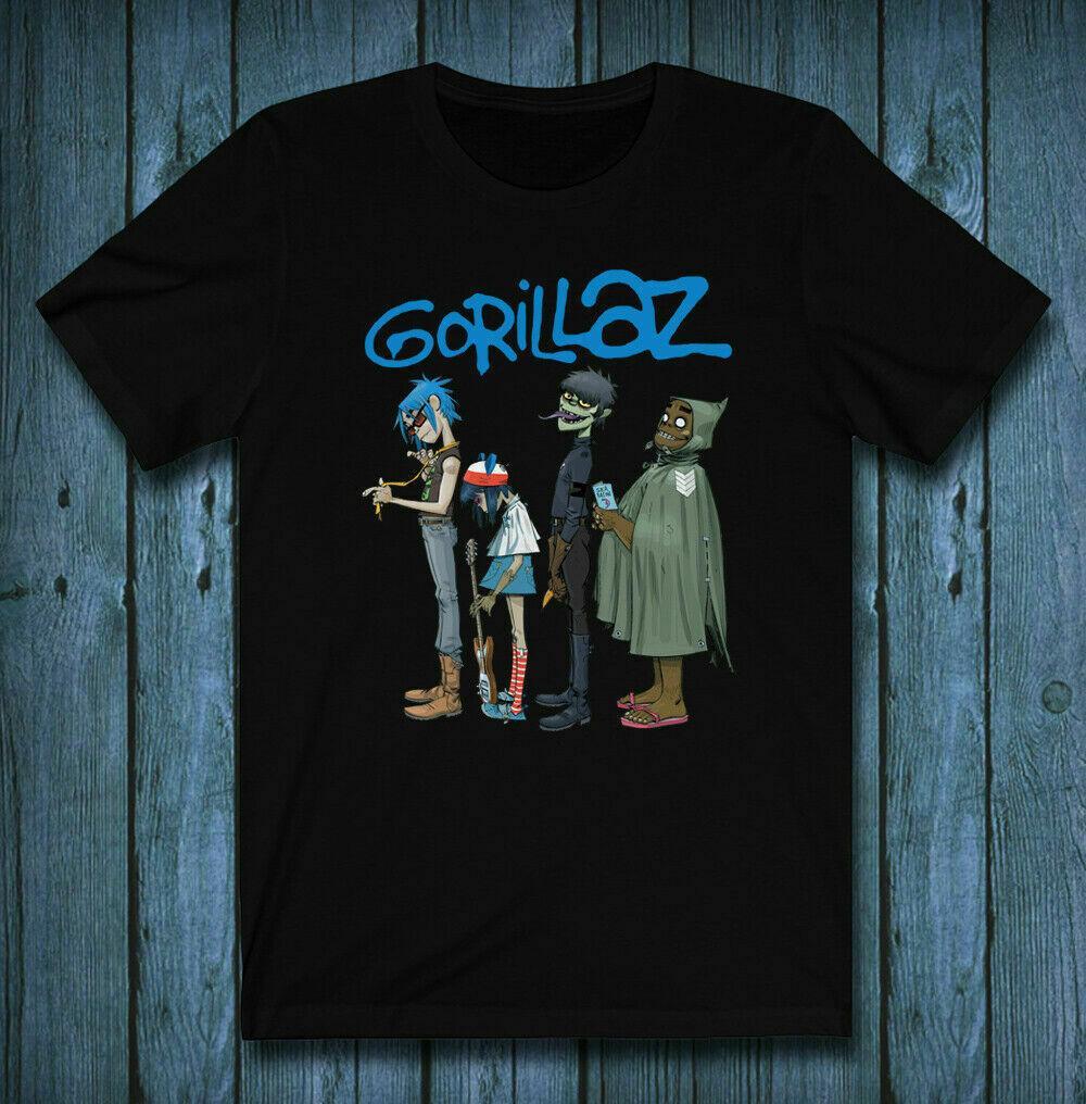 1000x1016 Buy Gorillaz Wallpaper Logo T Shirt Tee Exclusive Cotton Summer T Shirt Men Short Sleeves Tee Hip Hop Streetwear at affordable prices