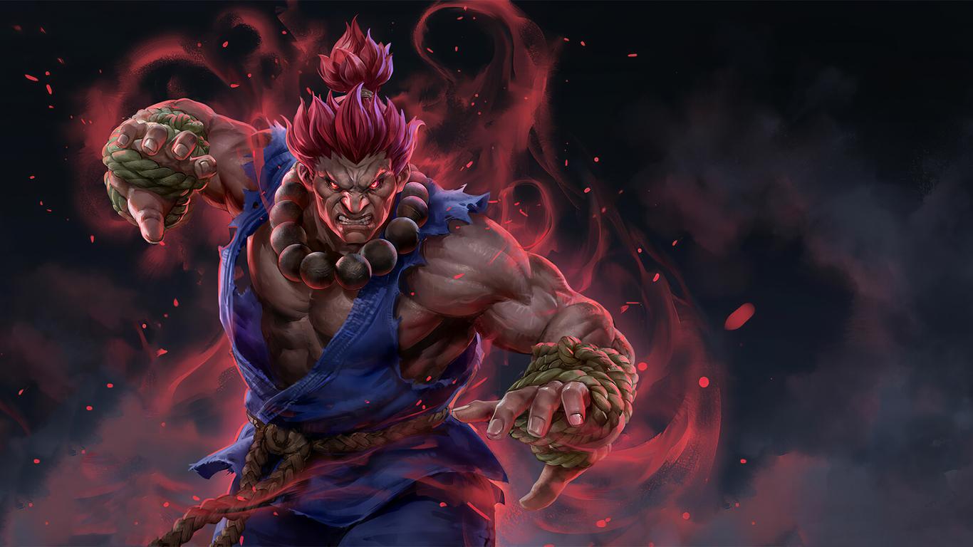 1366x768 Akuma Street Fighter Artwork 1366x768 Resolution HD 4k Wallpaper, Image, Background, Photo and Picture