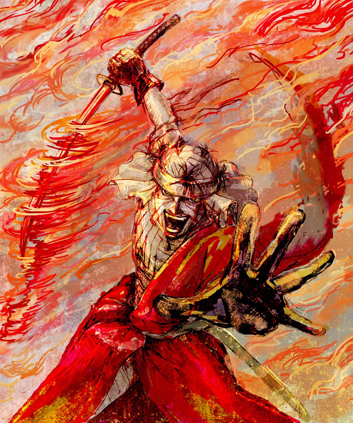 1162x1391 shishio makoto (rurouni kenshin) drawn