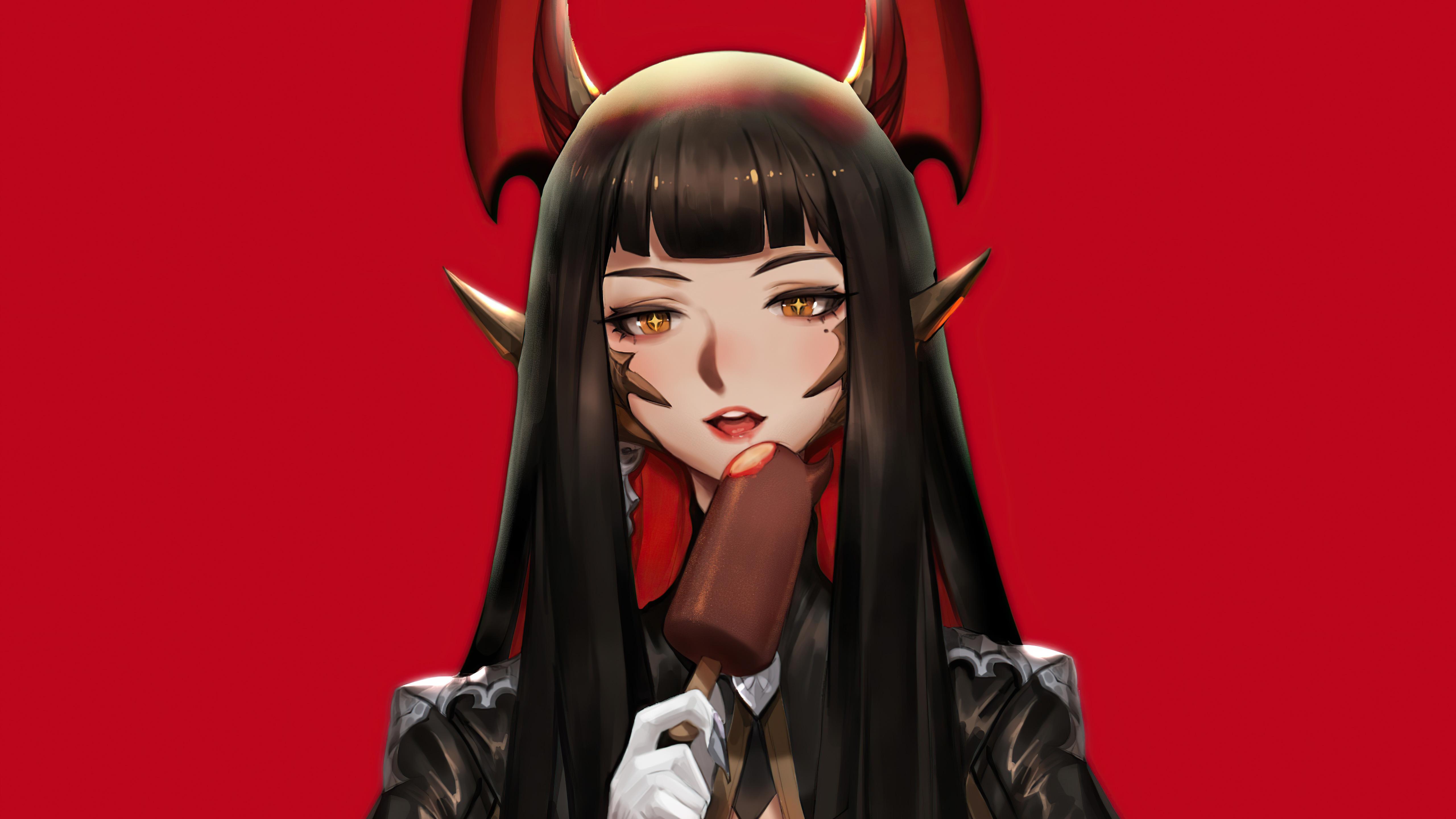 5120x2880 Red Demon Anime Girl 5k, HD Anime, 4k Wallpaper, Image, Background, Photo and Picture