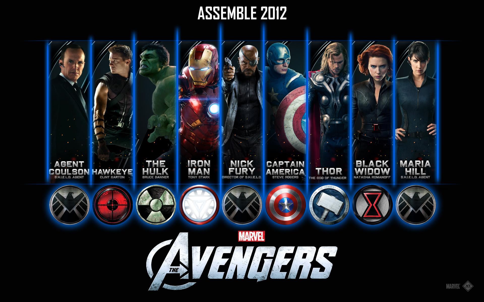 1920x1200 The Avengers Assemble 2012 Cast HD Wallpaper