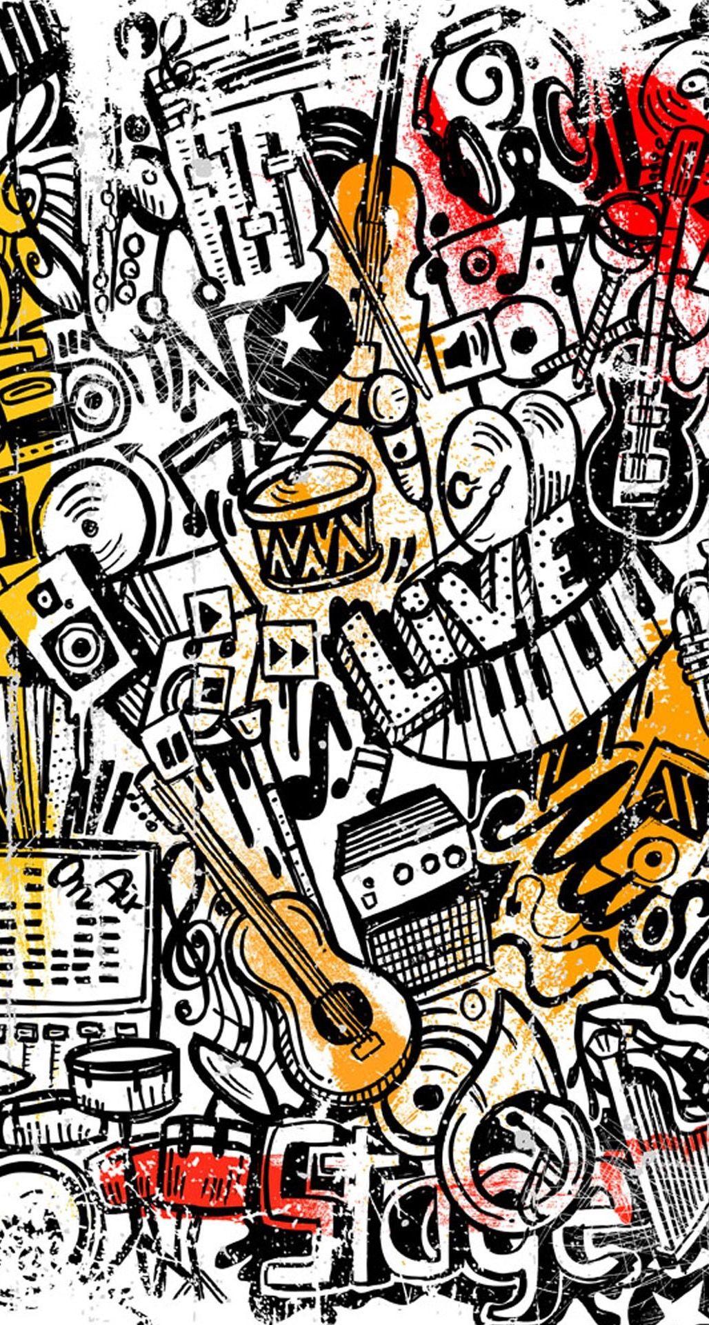 music doodle wallpaper