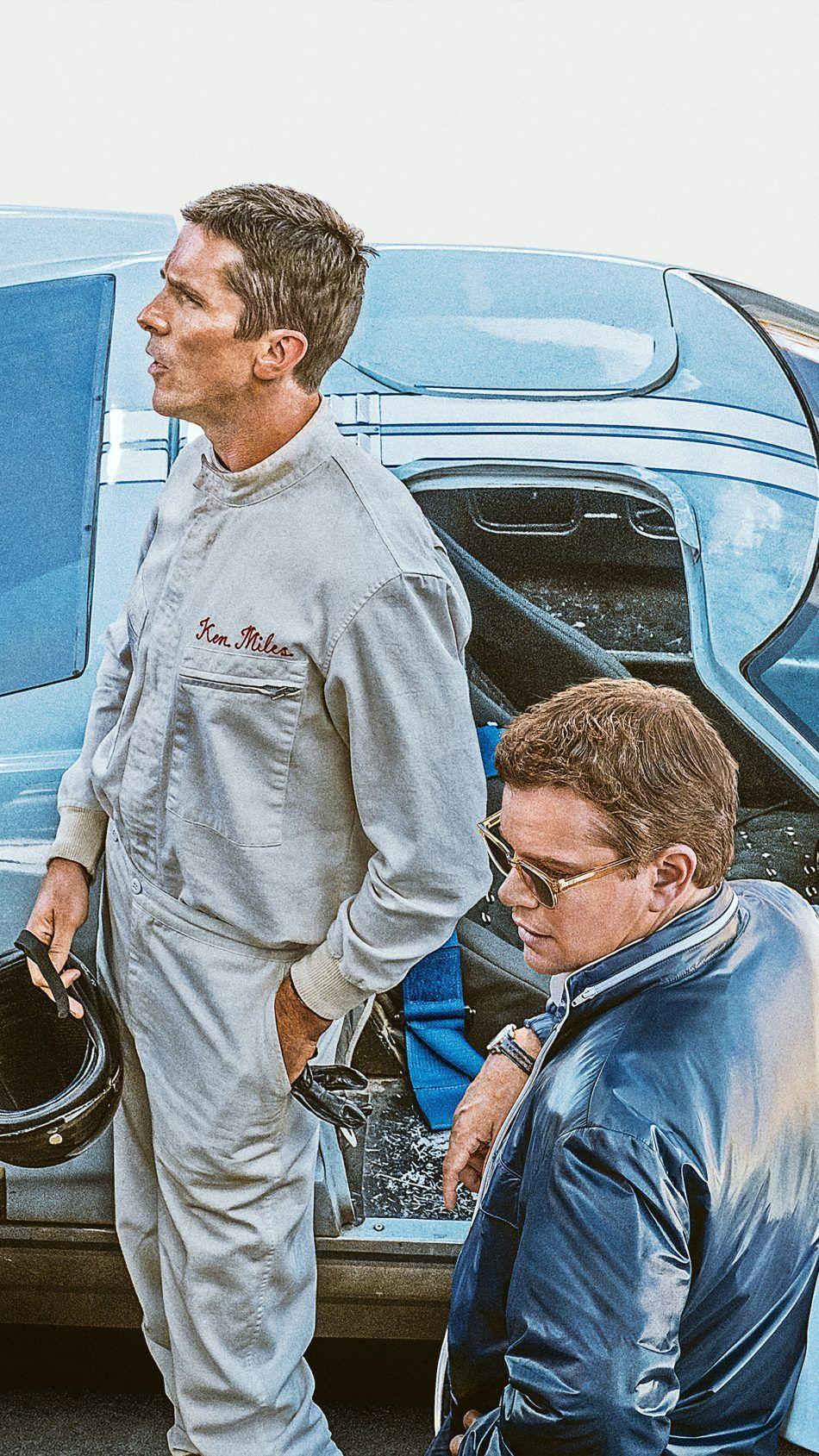 950x1689 Christian Bale & Matt Damon In Ford v Ferrari 2019 4K Ultra HD Mobile Wallpaper. Ferrari poster, Christian bale, Carroll shelby
