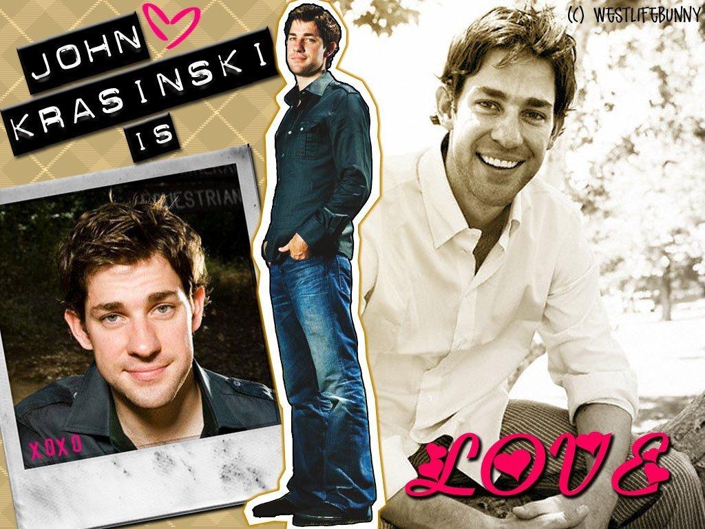 1024x768 John Krasinski Office Wallpaper