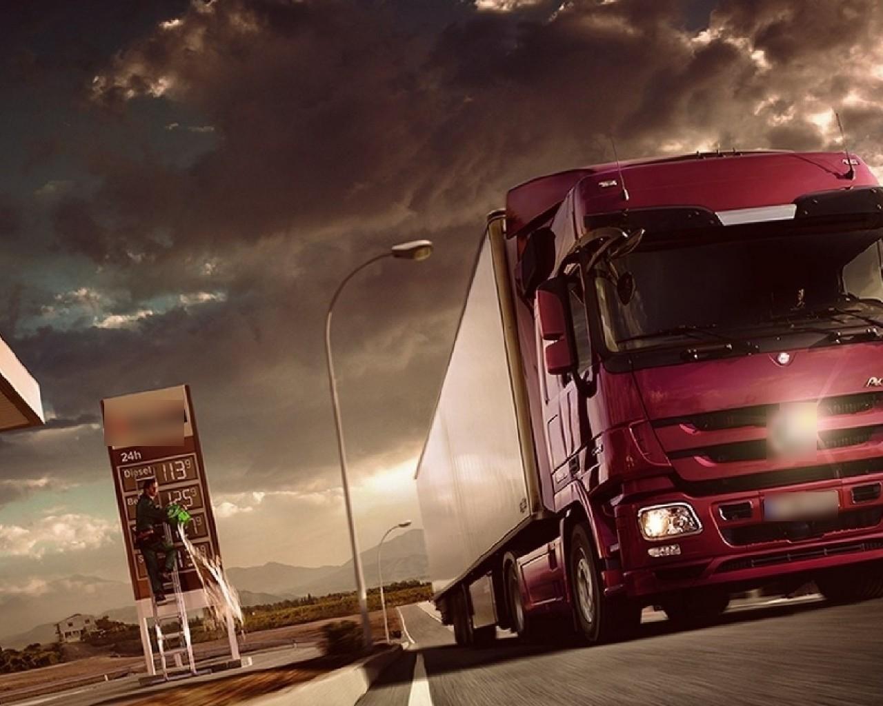 1280x1024 New Wallpaper Mercedes Benz Actros Series 4 2018 for Android