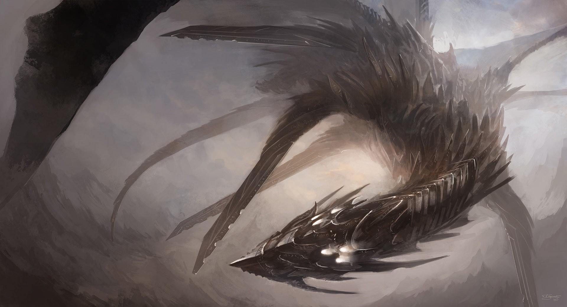 1920x1038 artwork, Digital Art, Dragon, Scales Wallpaper HD / Desktop and Mobile Background