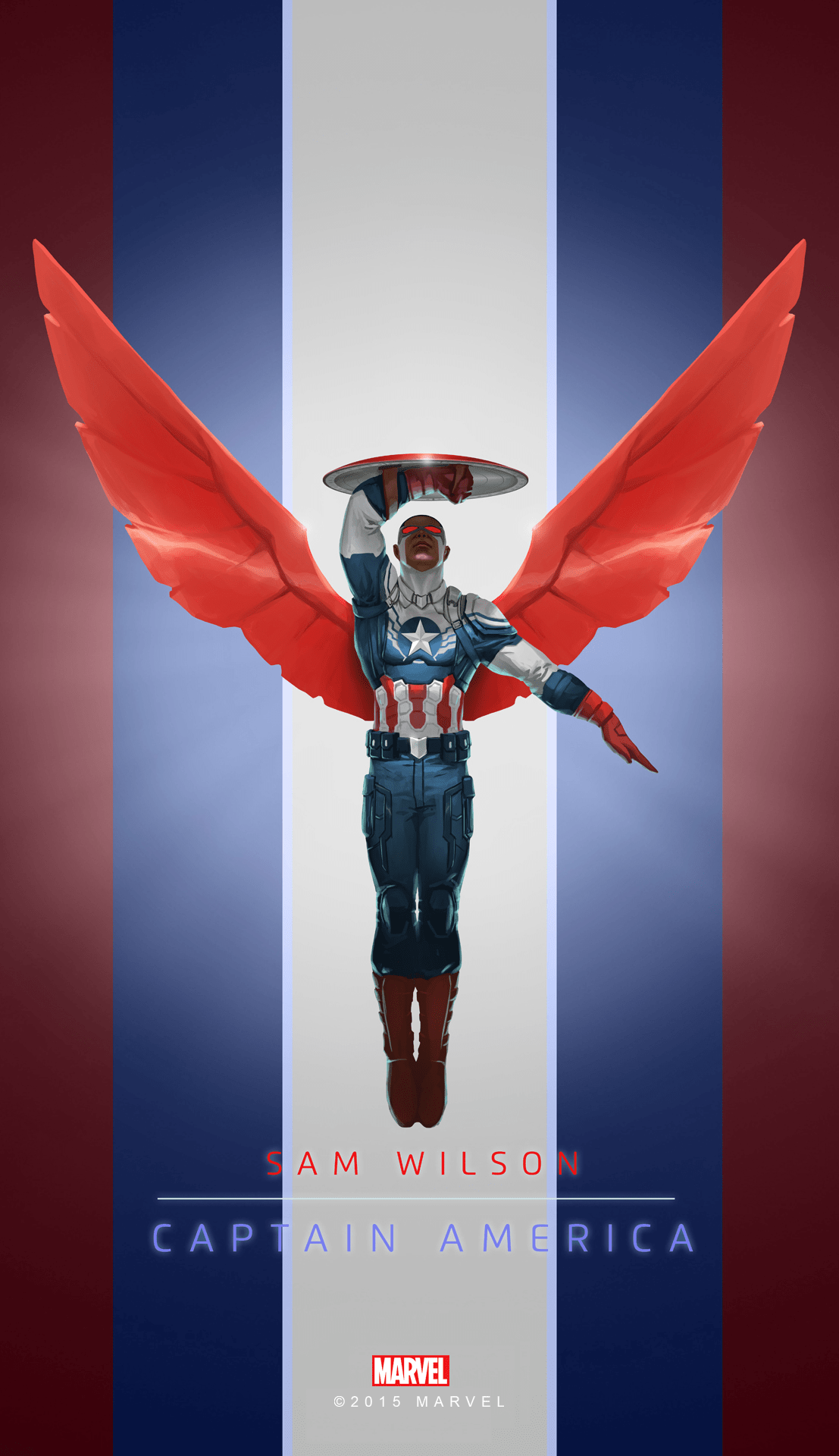 1107x1920 Marvel Puzzle Quest and enjoy the Sam Wilson (Captain America) #MarvelPuzzleQuest wallpaper!