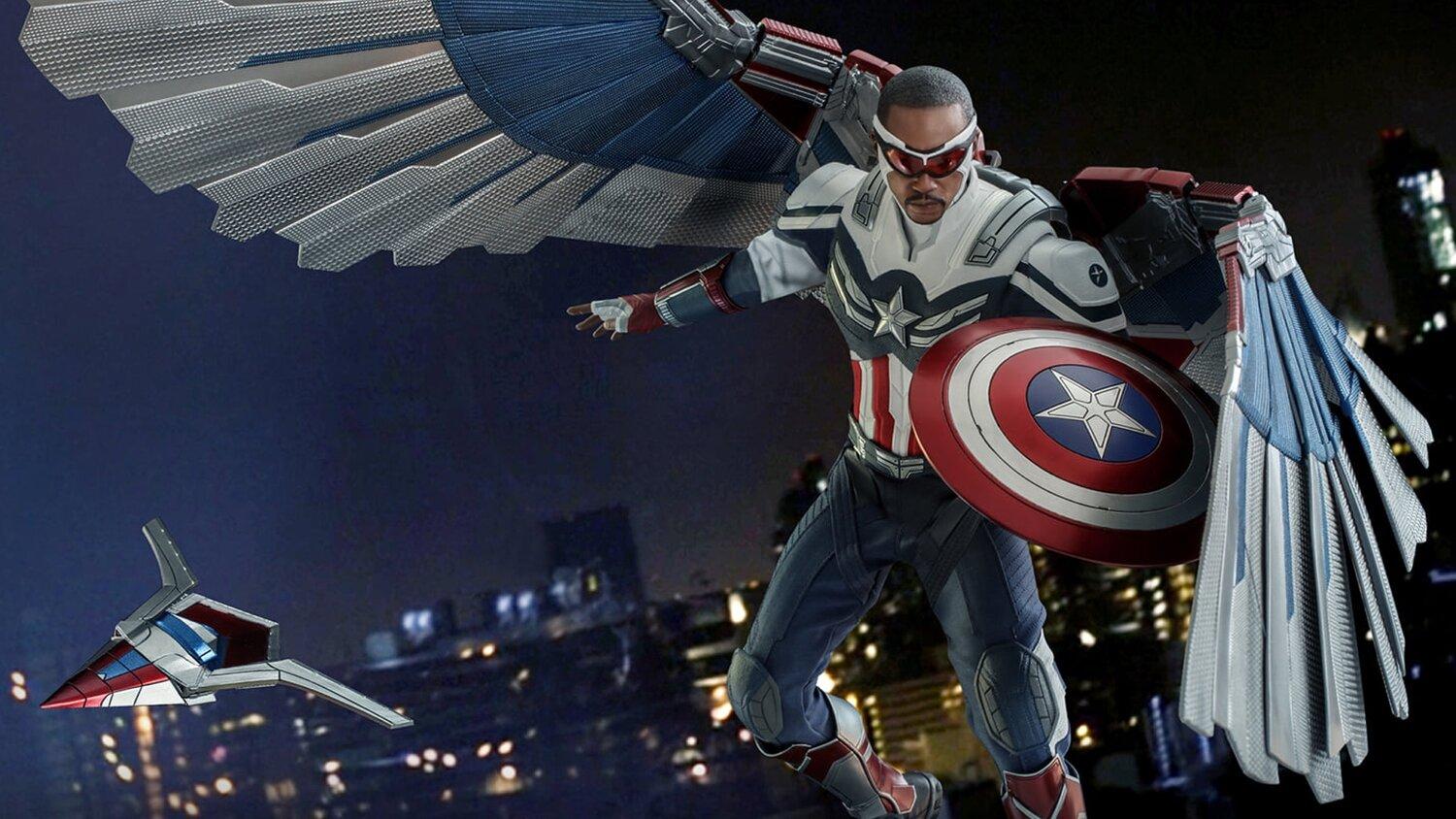1500x844 Hot Toys Shows Off Sam Wilson Captain America Action Figure From THE FALCON AND THE WINTER SOLDIER