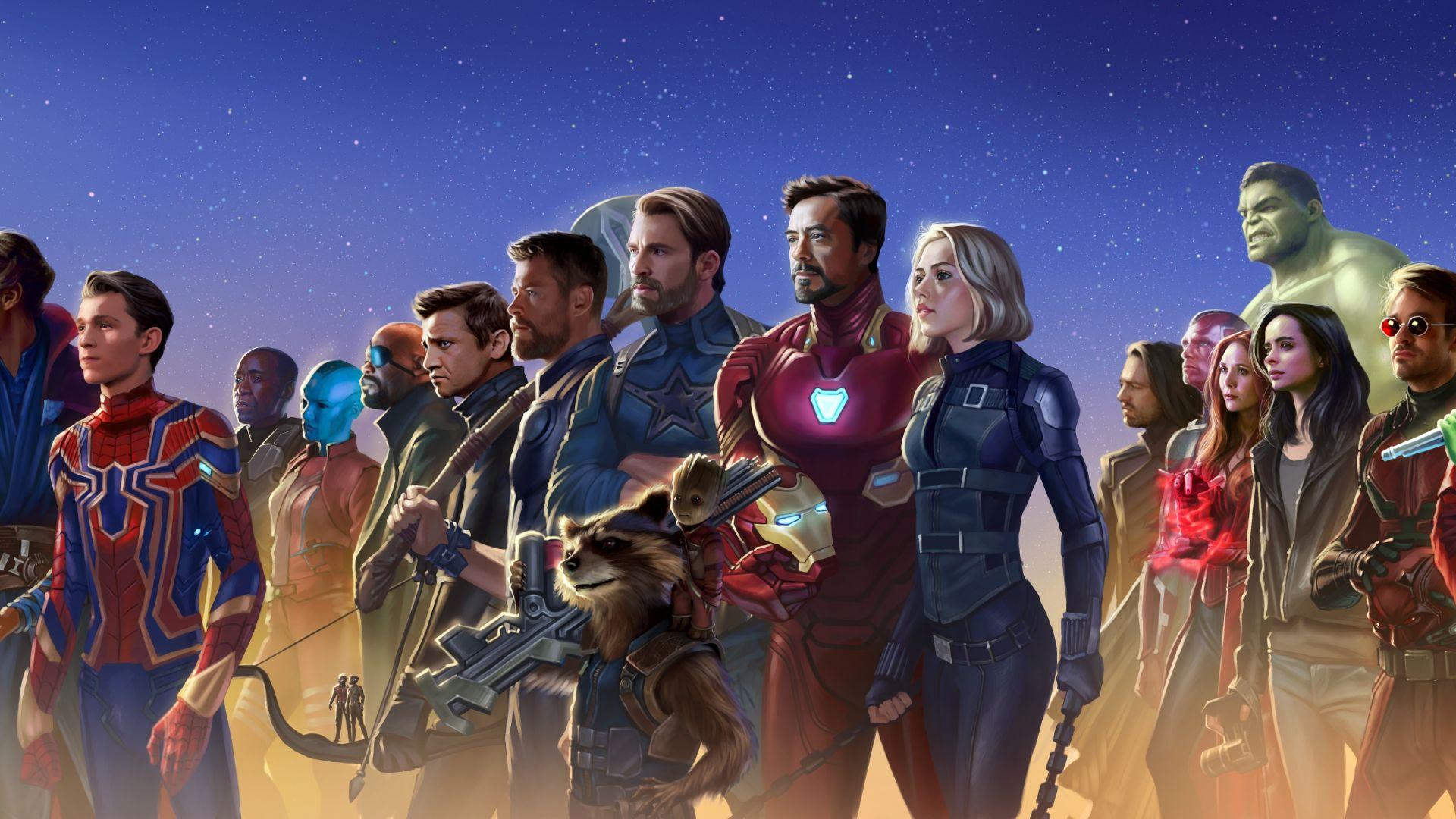 1920x1080 Desktop wallpaper superheros, marvel, artwork, HD image, picture, background, acfc85