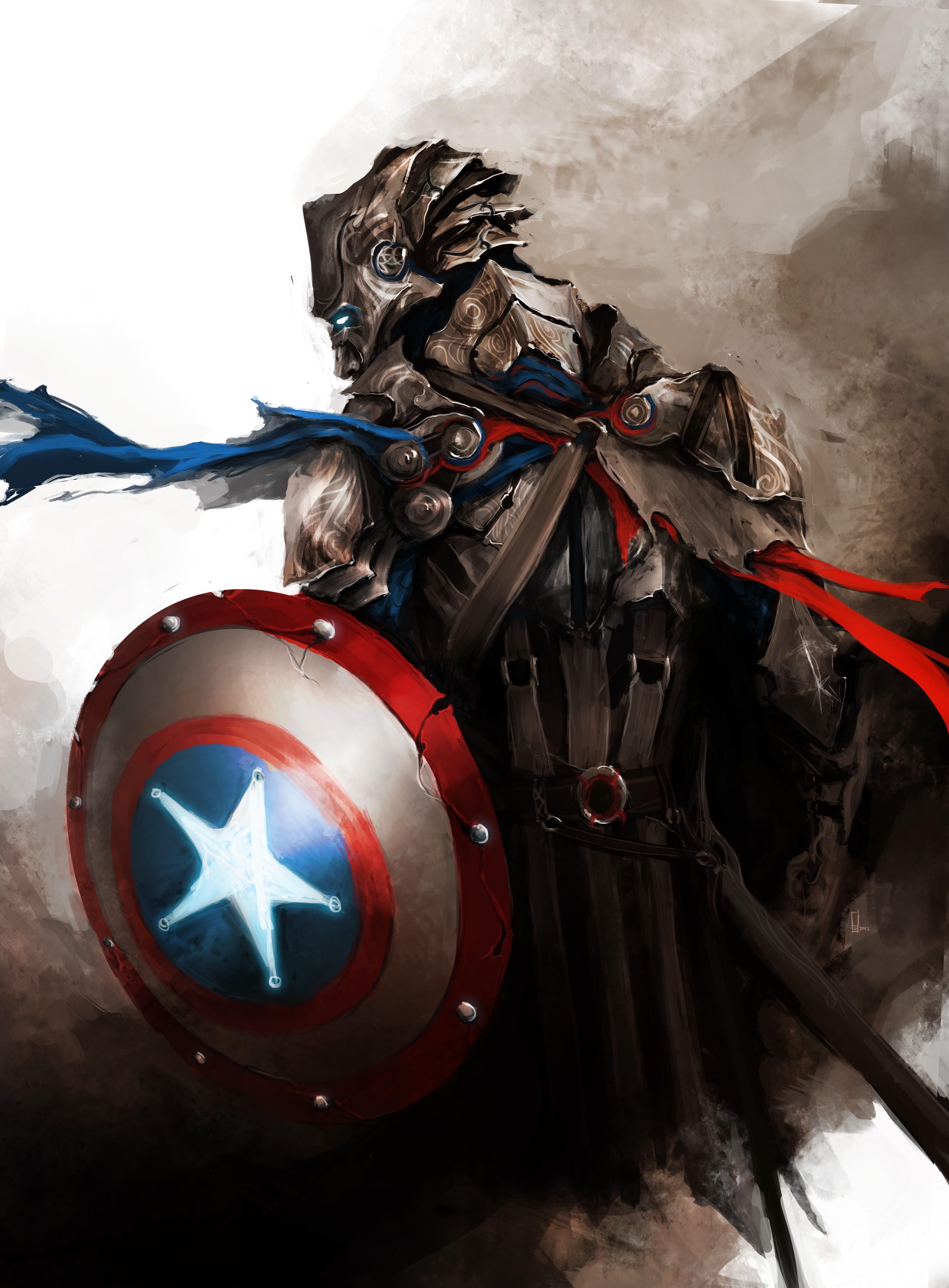 3685x5000 Download Wallpaper, Download paintings captain america shield digital art artwork marvel comics the avengers airbrushed thedurrrr Wallpaper –Free Wallpaper Download