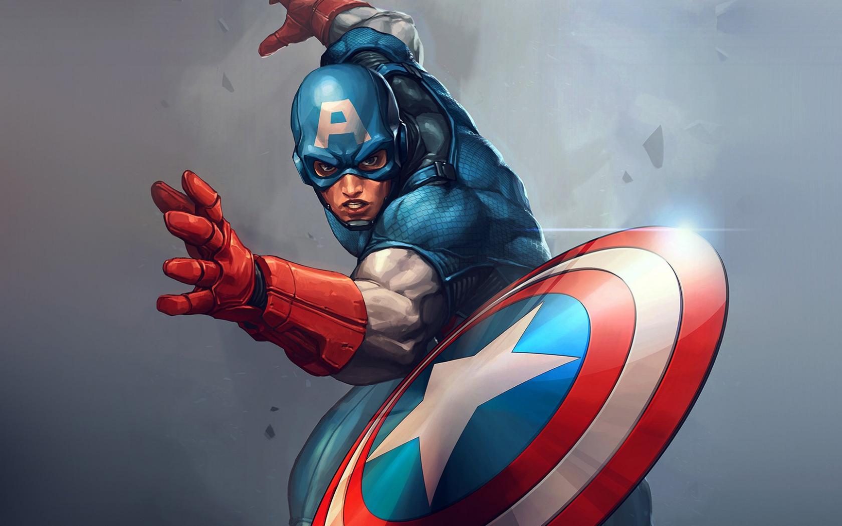 1680x1050 Desktop Wallpaper Captain America, Marvel Comics, Superhero, Artwork, HD Image, Picture, Background, Lq2fbw