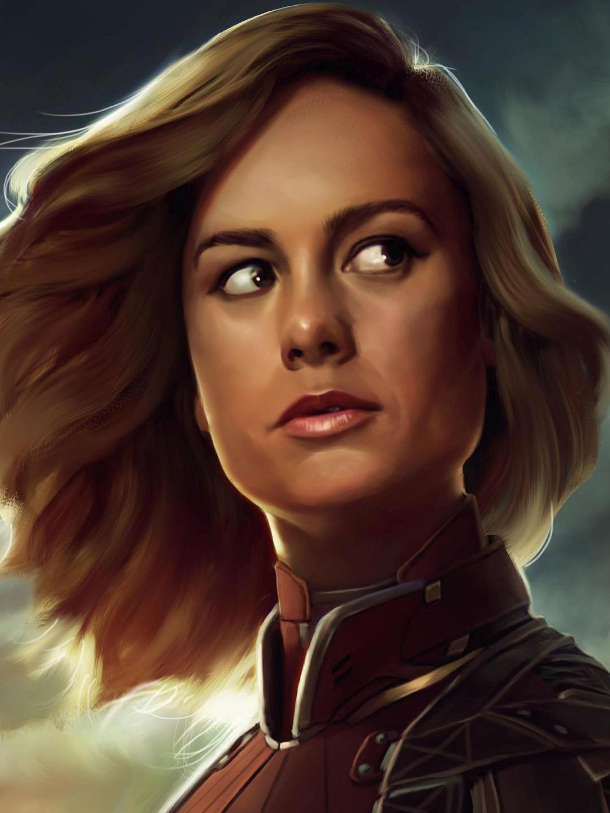 2048x2732 Brie Larson Captain Marvel Artwork 2048x2732 Resolution Wallpaper, HD Artist 4K Wallpaper, Image, Photo and Background