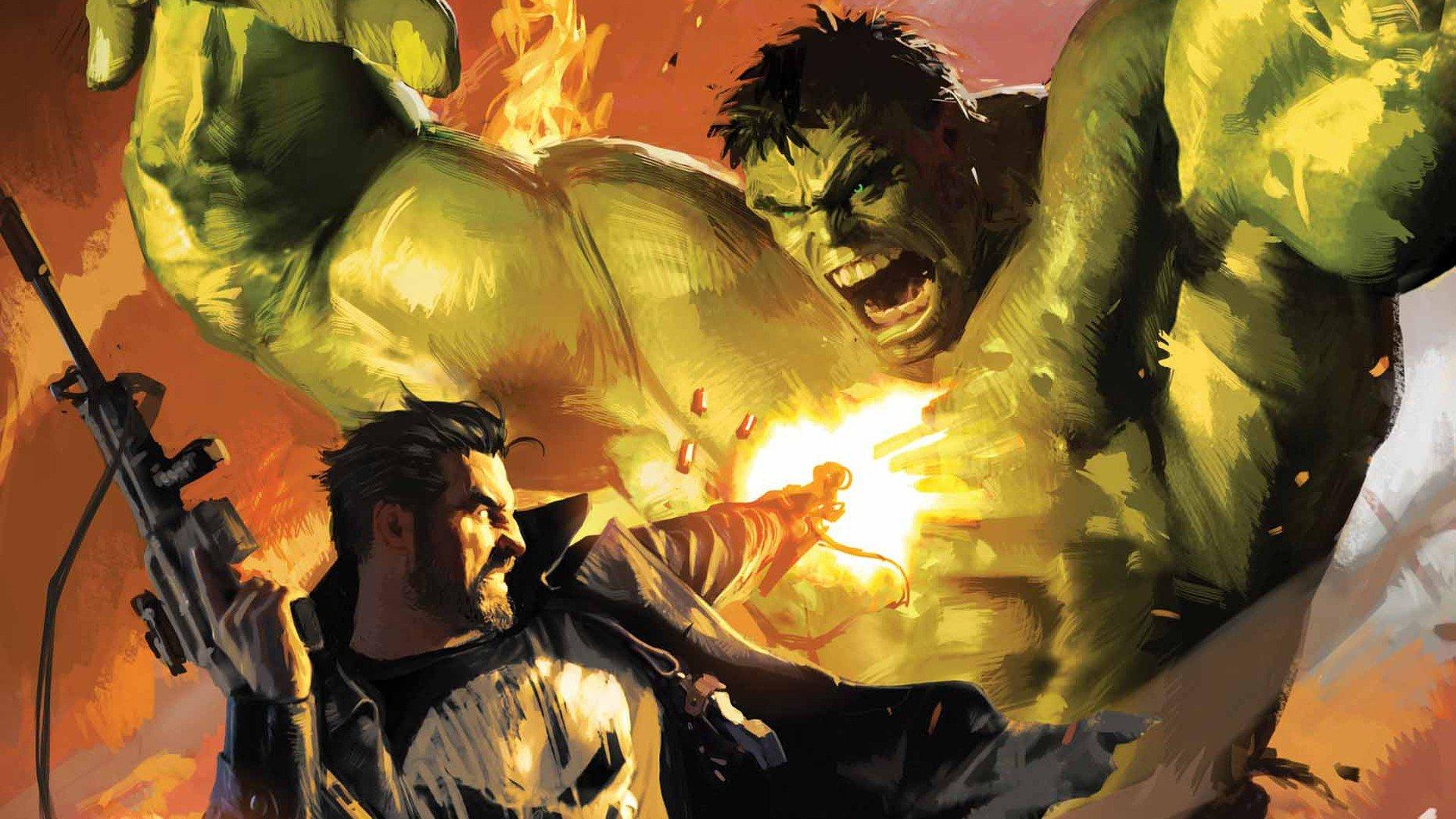 1920x1080 hulk, comic, Character, The, Punisher, Artwork, Marvel, Comics Wallpaper HD / Desktop and Mobile Background