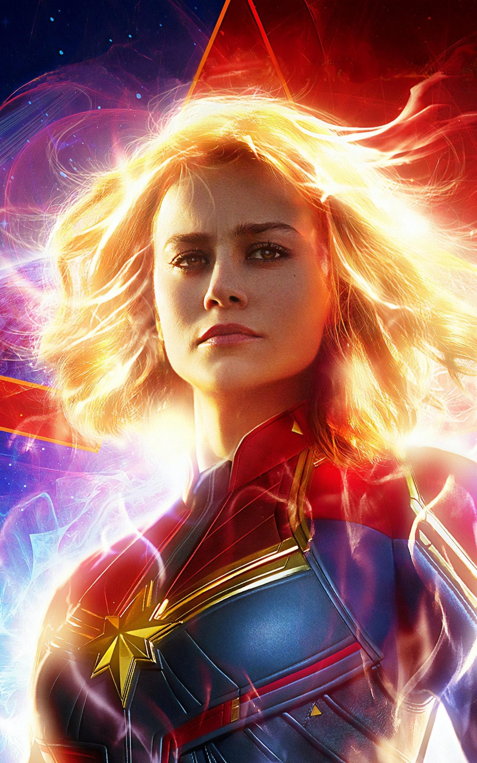 1600x2560 Download 1600x2560 Brie Larson, Captain Marvel, Artwork Wallpaper for Google Nexus 10