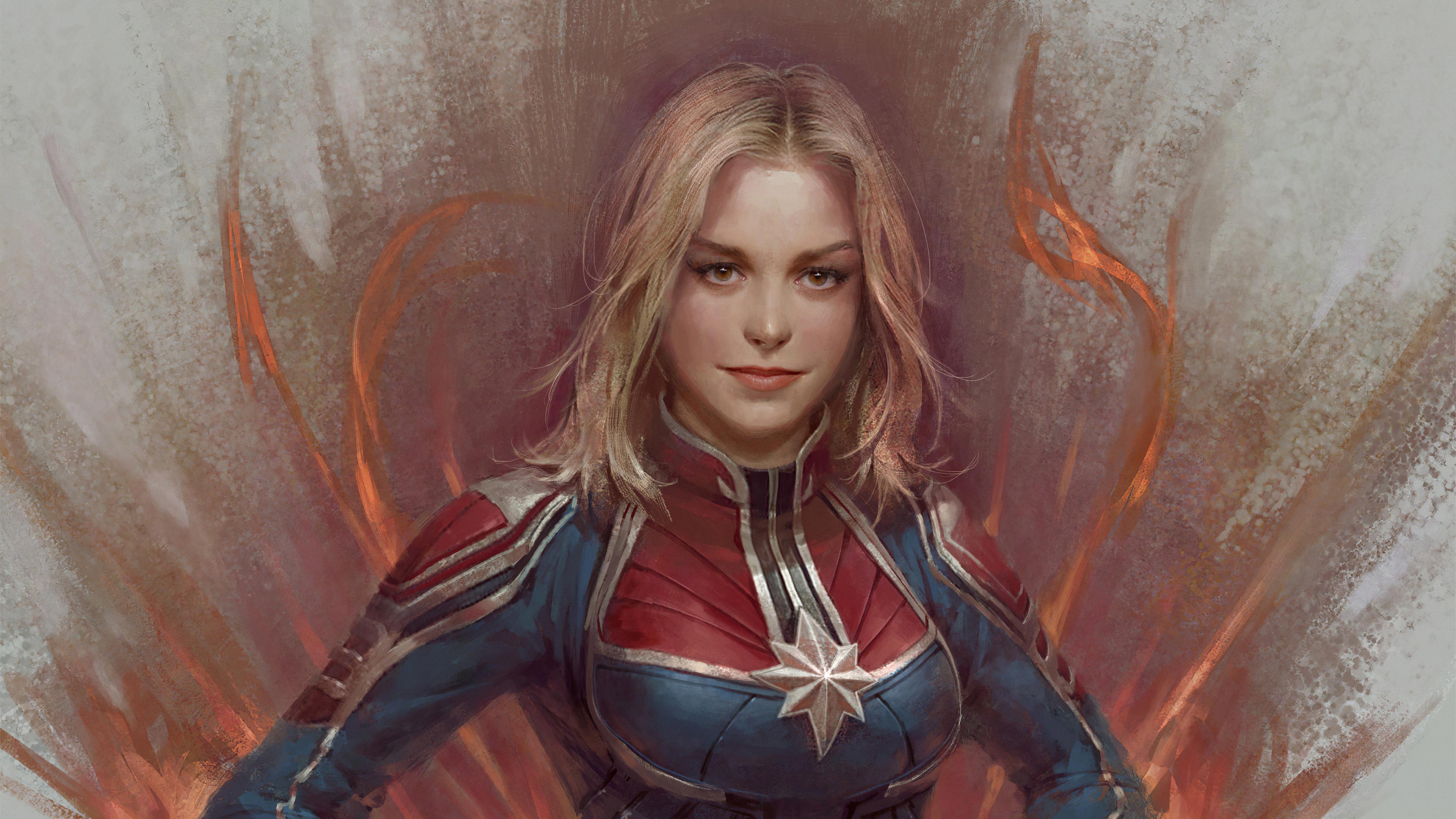 3840x2160 Wallpaper 4k Captain Marvel Art 4k Wallpaper, Artstation Wallpaper, Artwork Wallpaper, Captain Marvel Wallpaper, Hd Wallpaper