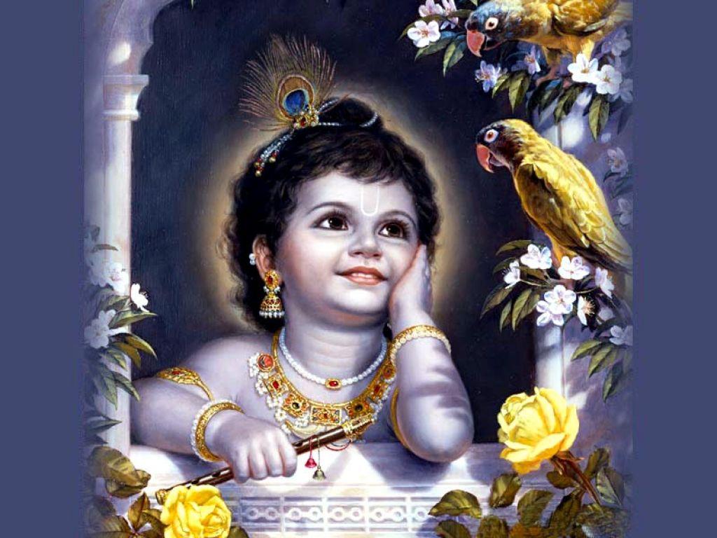 1024x768 Shree Bal Gopal Bhagvan Full HD Wallpaper