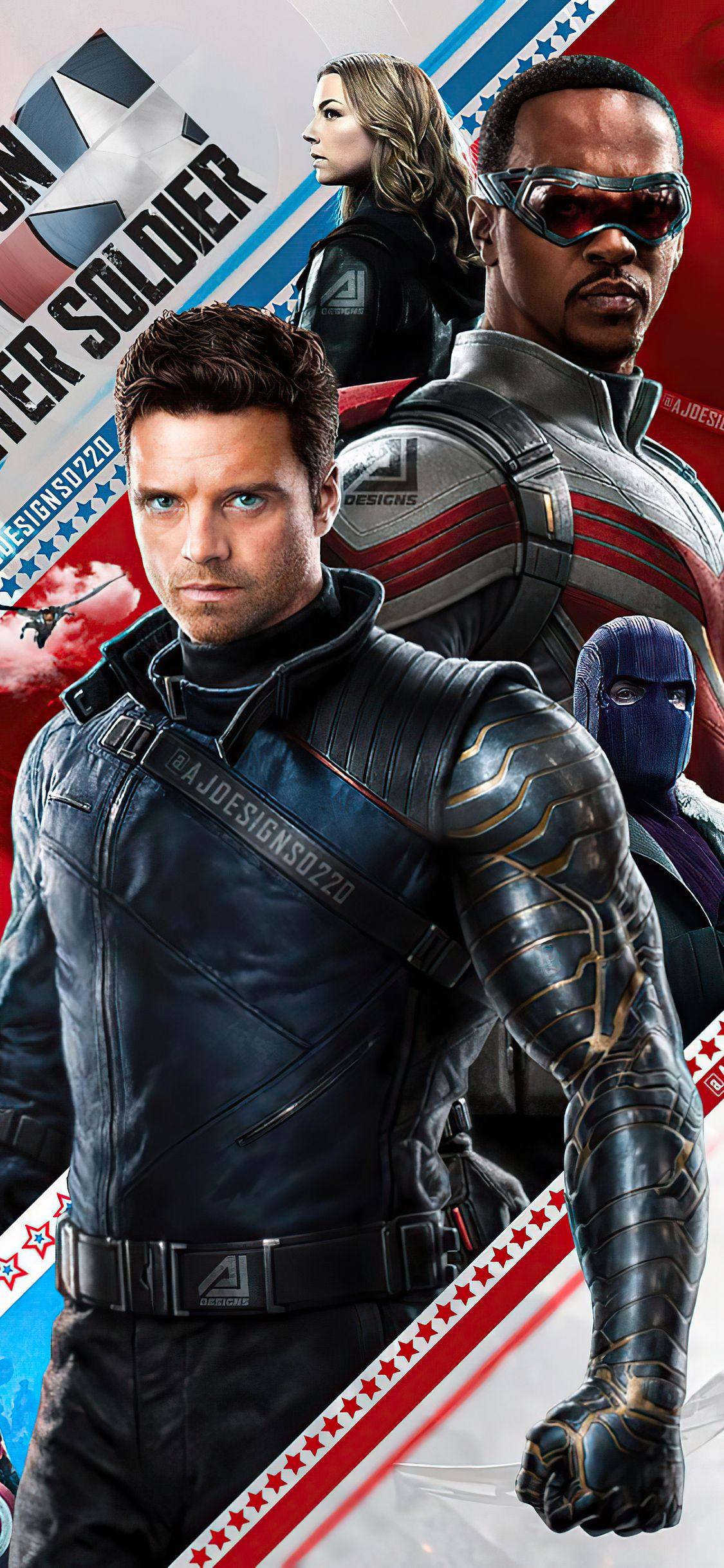 1125x2436 falcon & the winter soldier ♡