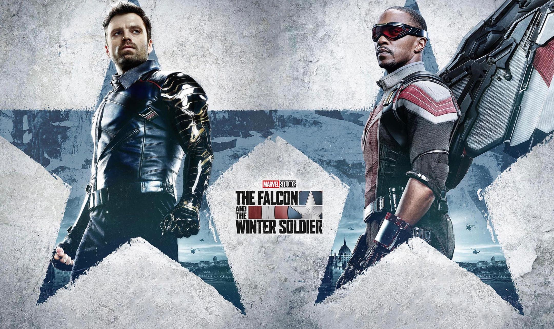 2160x1285 Five character posters and an HD wallpaper from the soon to premiere The Falcon and The Winter Soldier