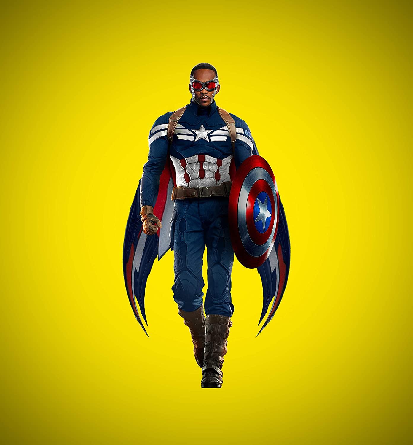 1393x1500 Falcon As Captain America 4k Wallpaper, The Falcon and The Winter Soldier Wallpaper, Capitan America TV Show 4K Wallpaper, Capitan America Print Art: Handmade