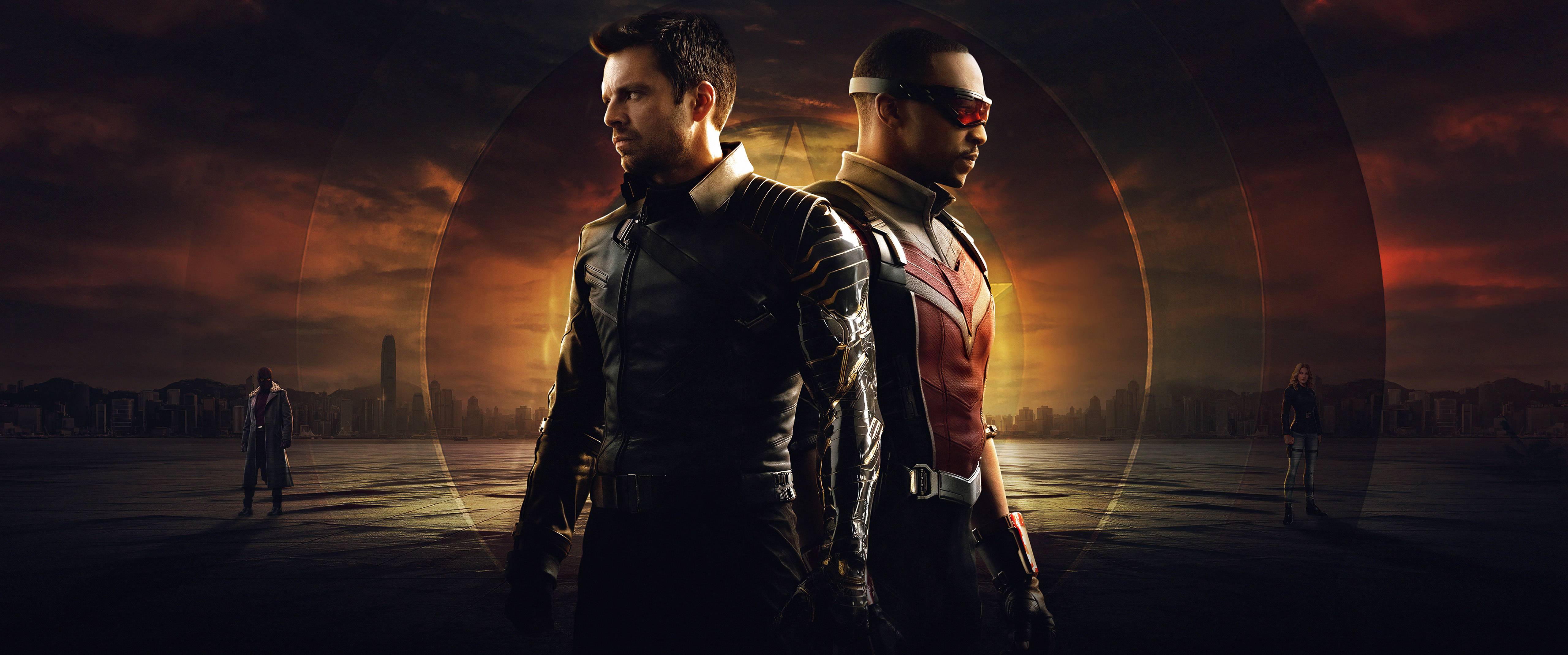 5120x2140 Falcon and Bucky Barnes Wallpaper, HD TV Series 4K Wallpaper, Image, Photo and Background