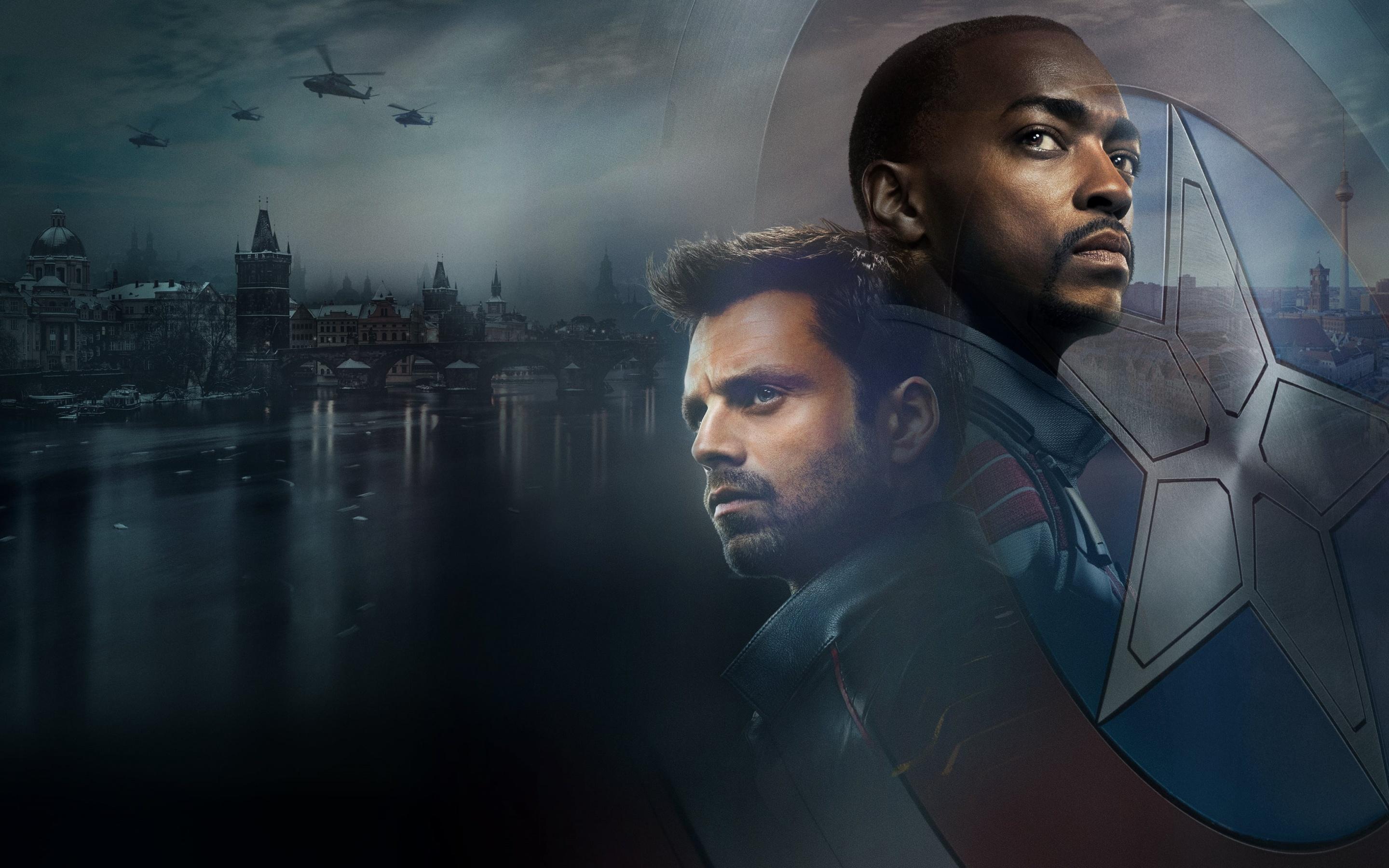 2880x1800 The Falcon and the Winter Soldier Wallpaper 4K, TV series, Bucky Barnes, Sam Wilson, Movies