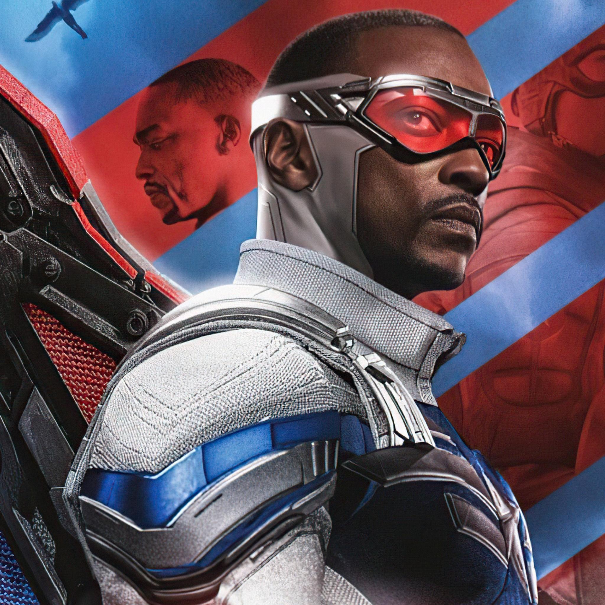 2048x2048 The Falcon and the Winter Soldier Wallpaper 4K, 2021 Series, TV series, Movies