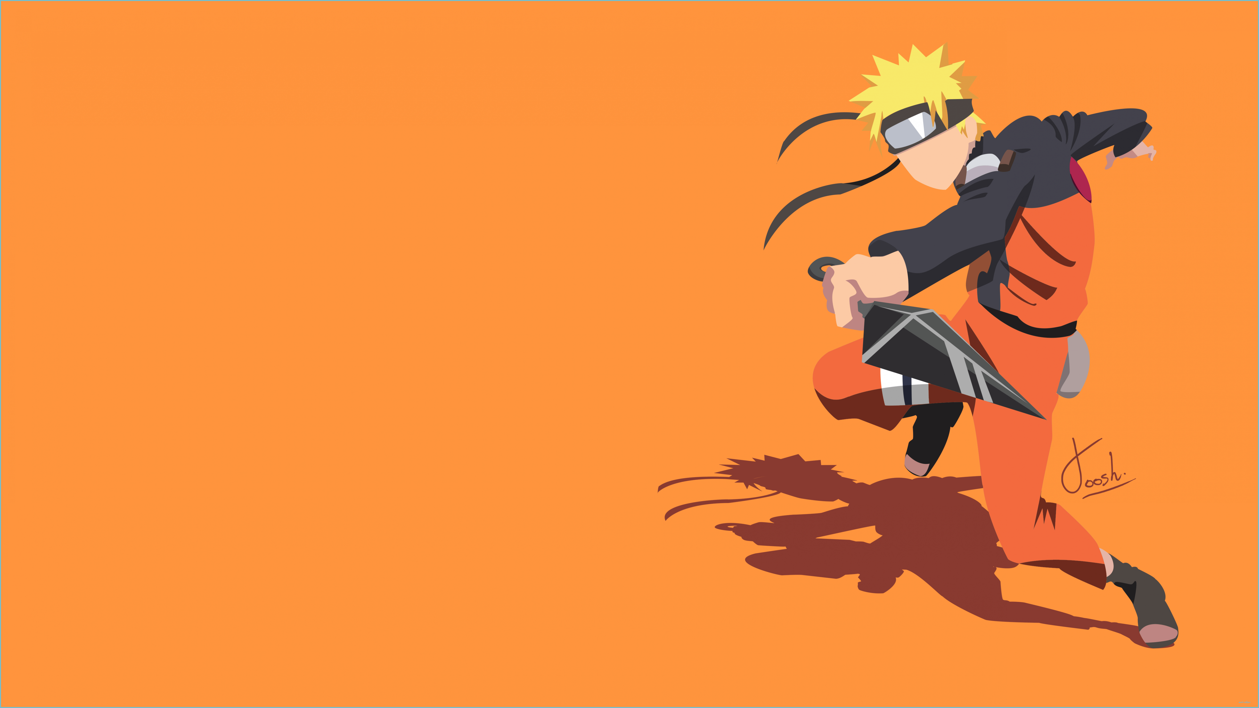 4966x2793 Naruto Uzumaki Minimalist Wallpaper By Joosherino