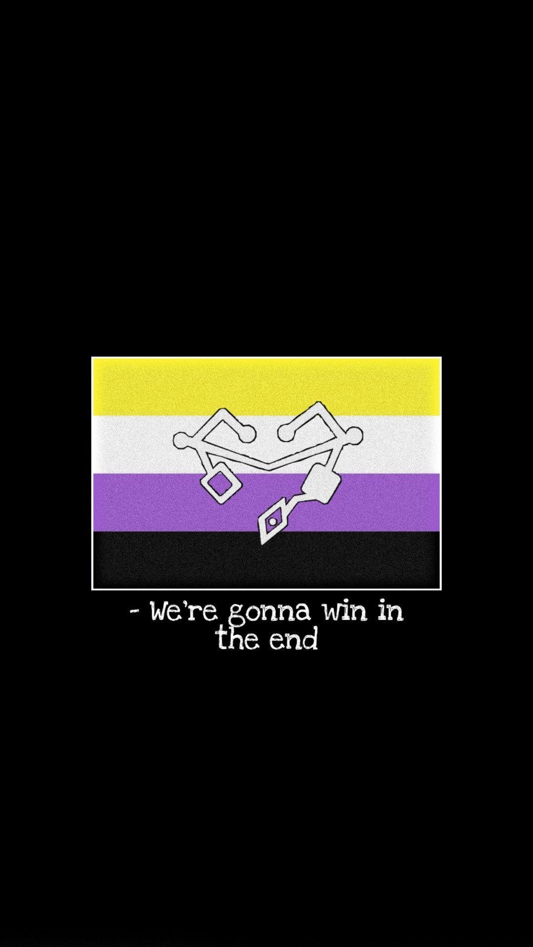 nonbinary pride wallpaper by robynthefrog on DeviantArt