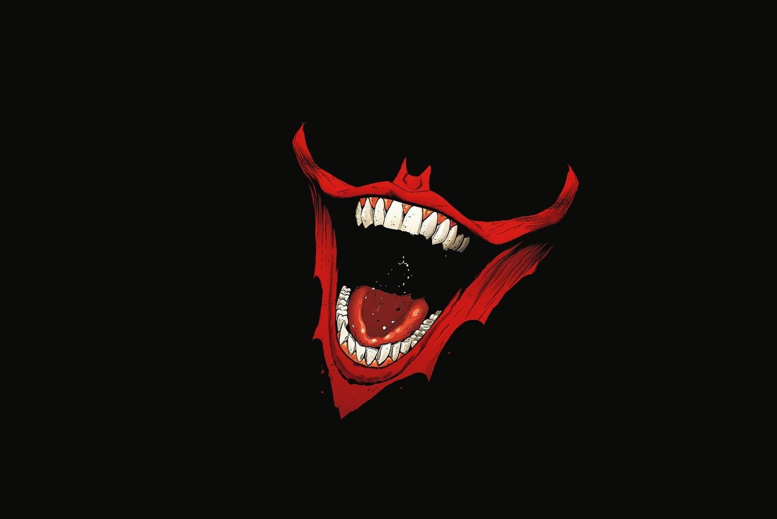 1534x1024 The Joker wallpaper, Batman, DC Comics, teeth, open mouth, studio shot • Wallpaper For You HD Wallpaper For Desktop & Mobile