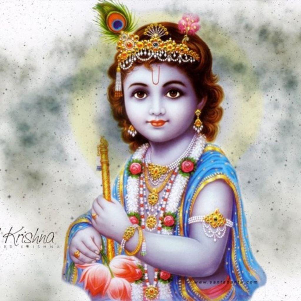 1024x1024 Shri Krishan Ji Wallpaper HD