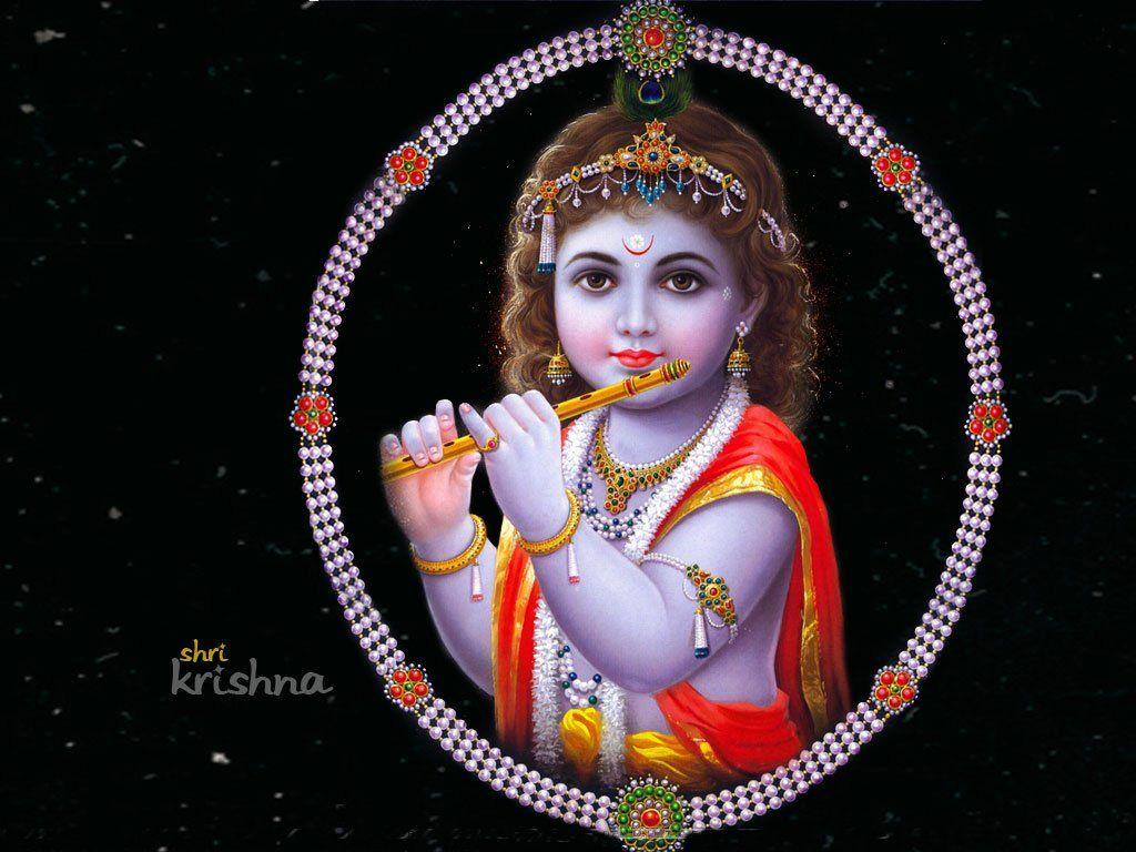 1024x768 Bal Krishna Wallpaper