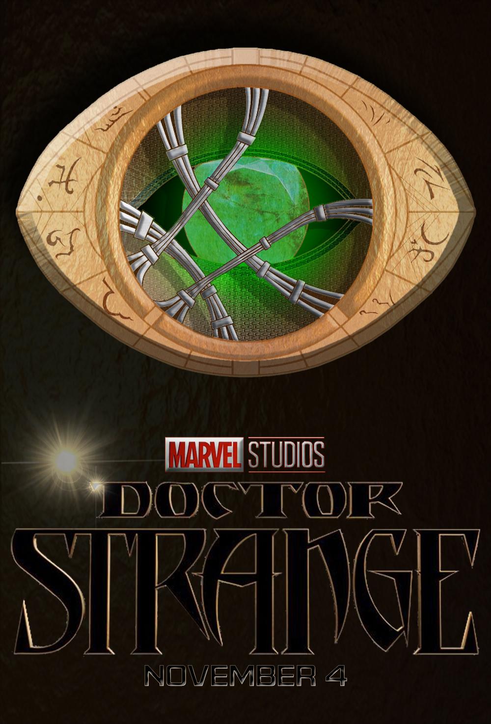 1000x1475 A Doctor Strange Poster I made. Check the comments for a link to the before image of the eye of agamotto that I used for reference!: Marvel