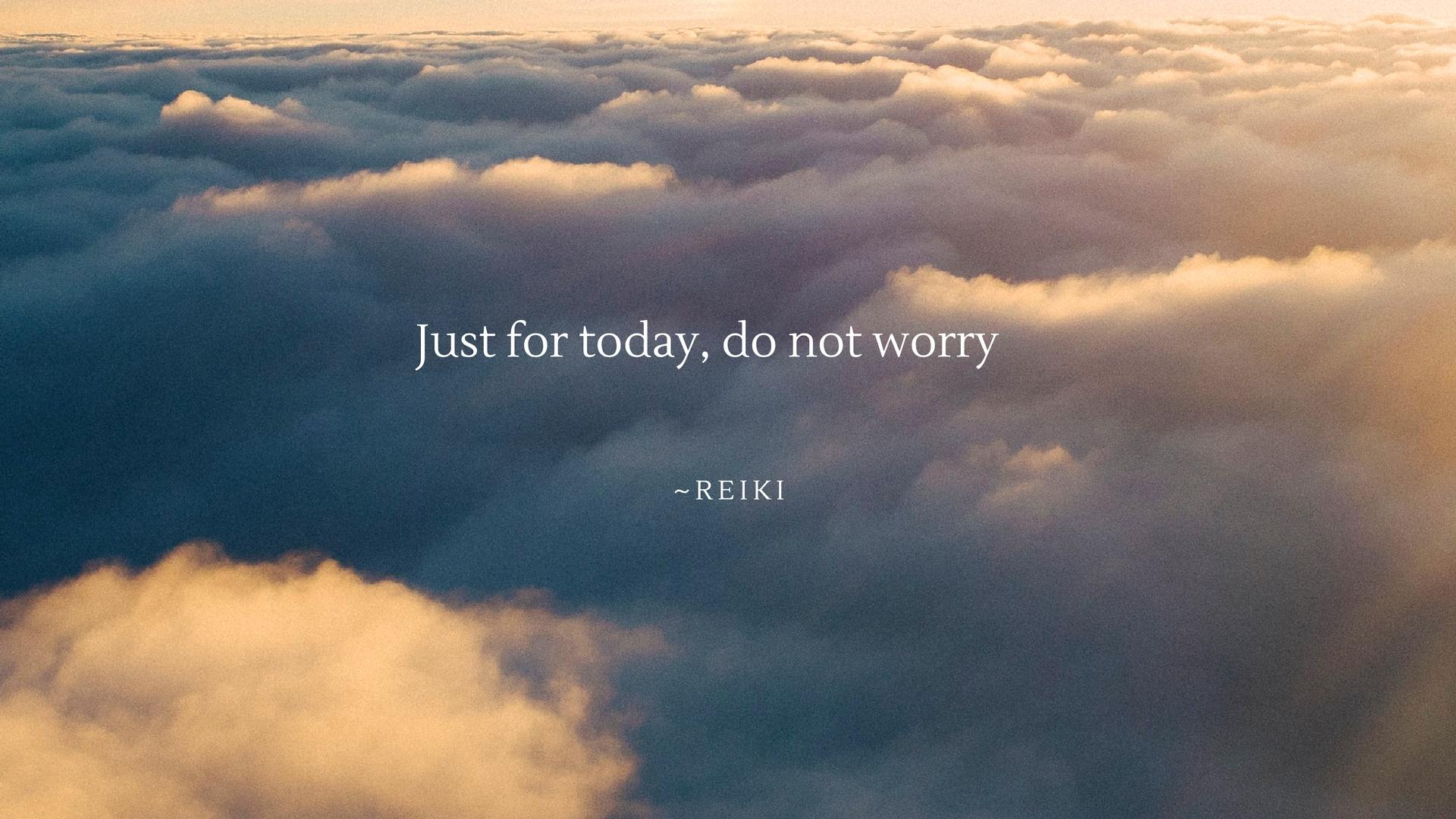 1920x1080 The Five Reiki Precepts Desktop Wallpaper Digital Download