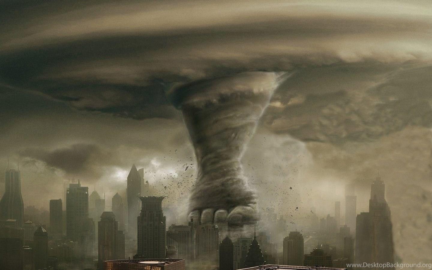 1440x900 Cityscapes, Storm, Fists, Tornadoes, Vortex, Debris wallpaper Desktop Background
