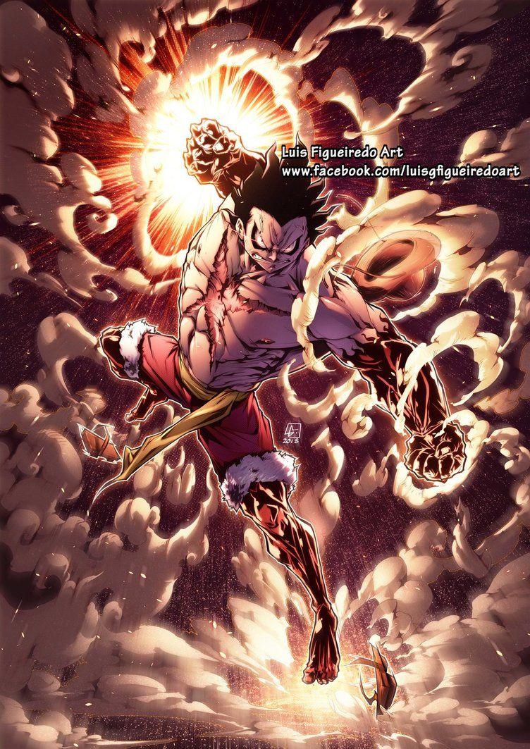 752x1063 LUFFY GEAR 4 SNAKEMAN from One Piece. Manga anime one piece, One piece drawing, One piece image