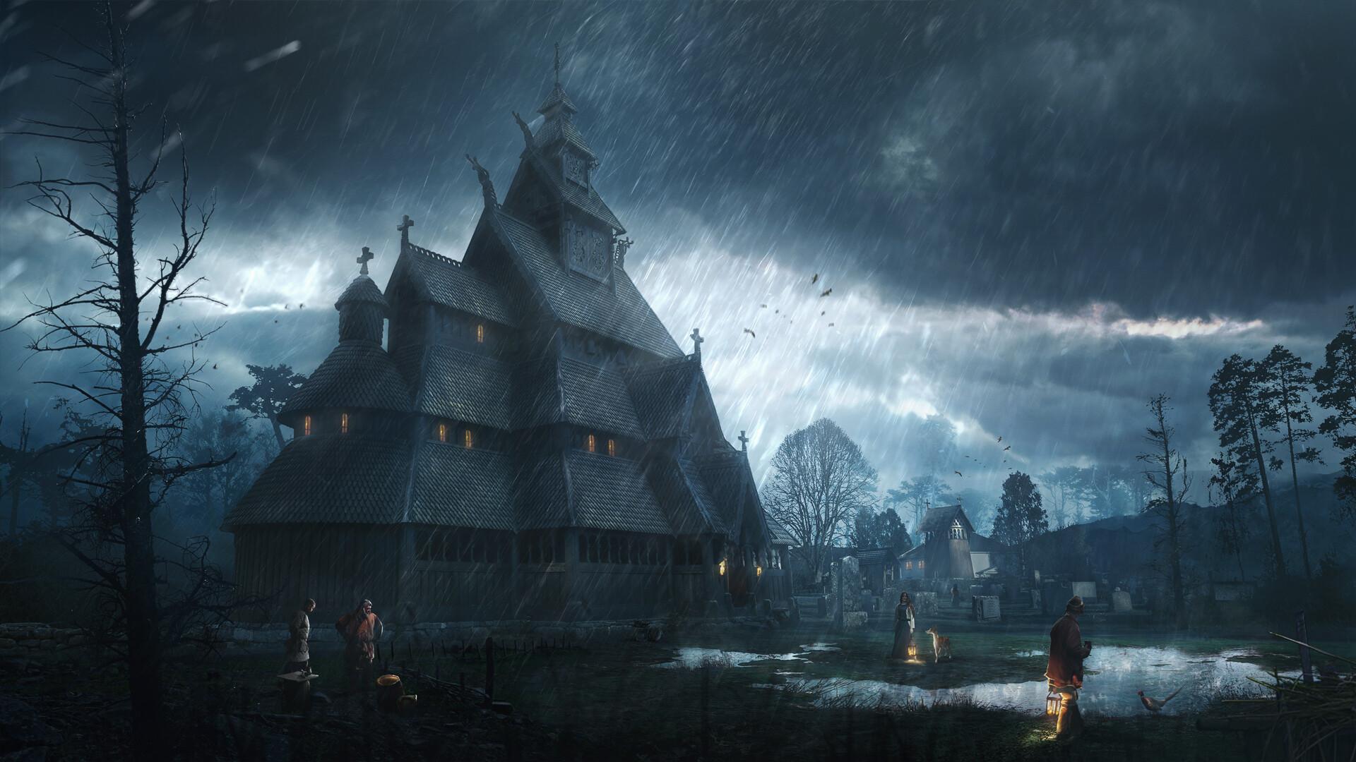 1920x1080 Viking Village HD Wallpaper