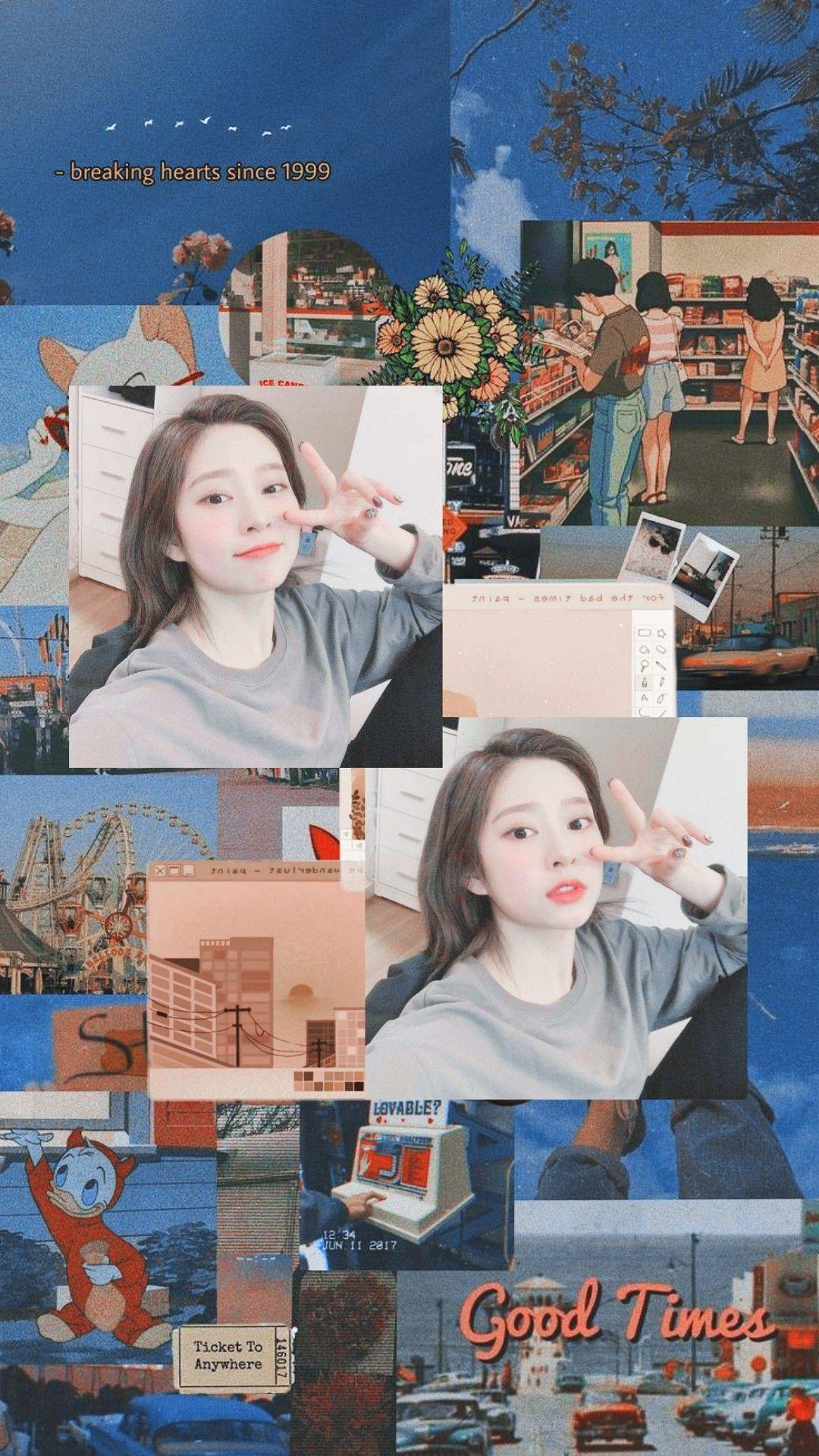 1080x1919 Kim Minju Aesthetic Wallpaper. Objek gambar, Gambar, Manusia