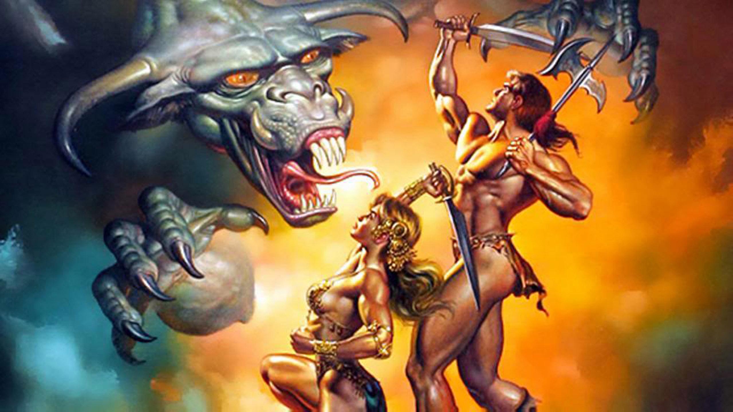 2560x1440 World of warriors Dragon Wars Boris Vallejo and Julie Bell Fantasy Art Image :
