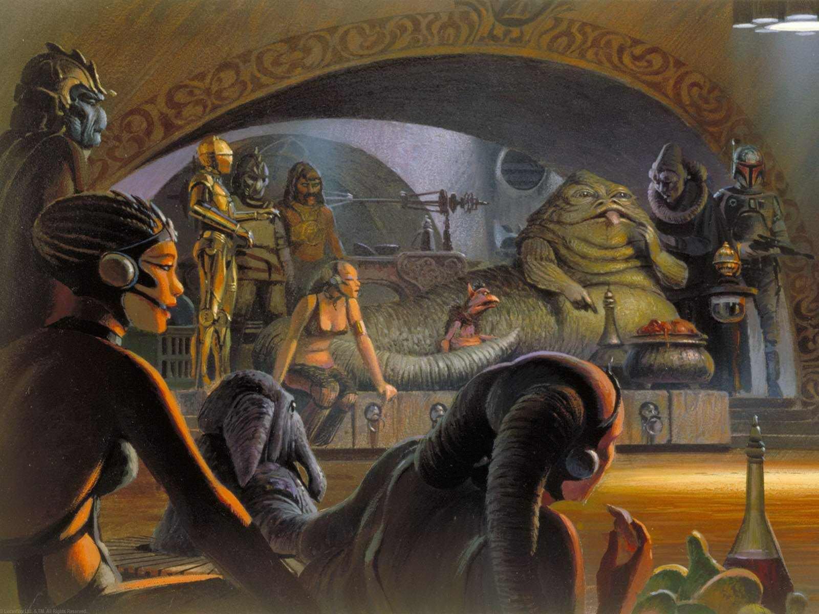1600x1200 star, Wars, Artwork, Ralph, Mcquarrie, Jabba, The, Hutt Wallpaper HD / Desktop and Mobile Background