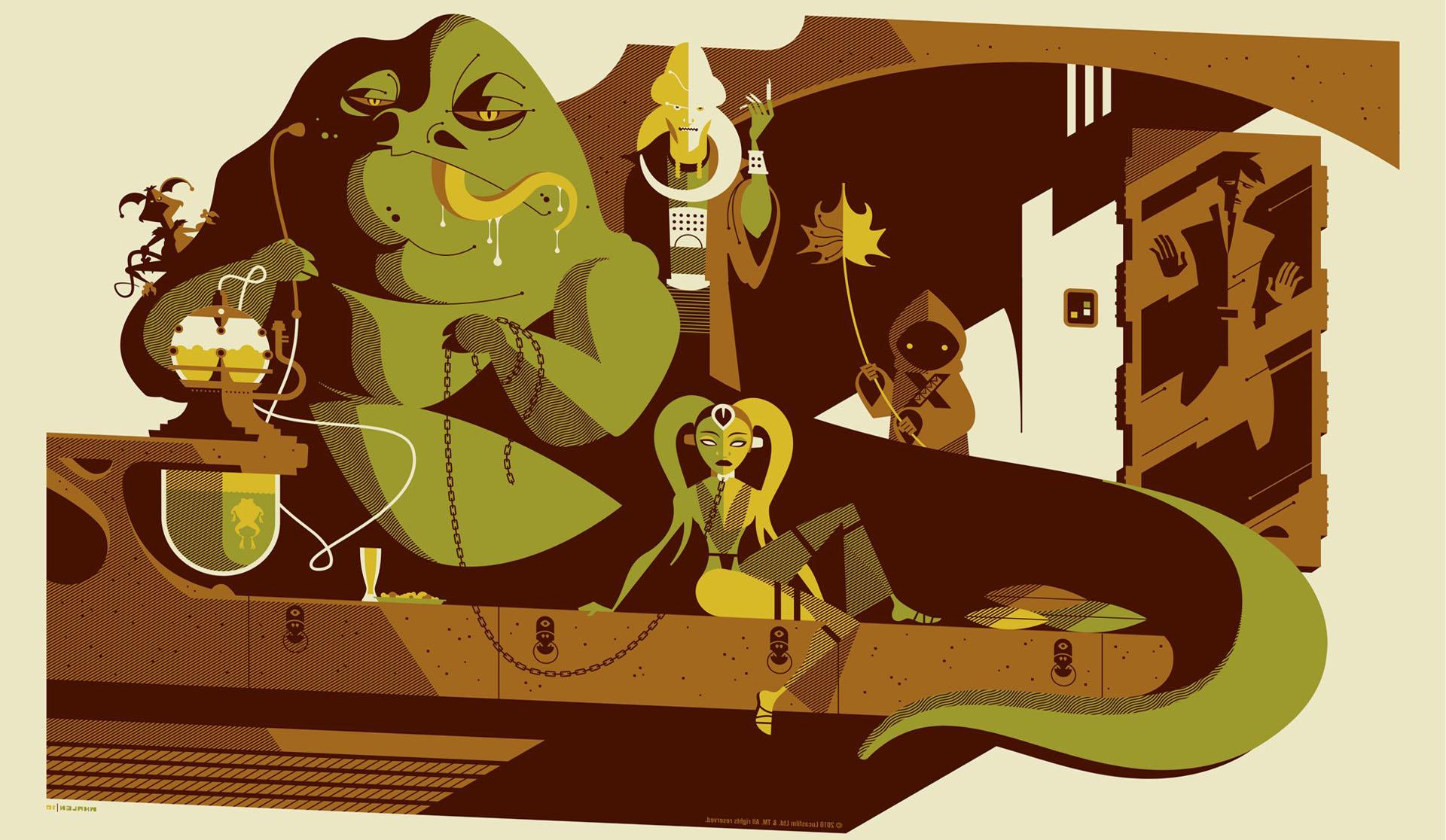 1920x1116 Star Wars Artwork Jabba The Hutt Wallpaper HD / Desktop and Mobile Background