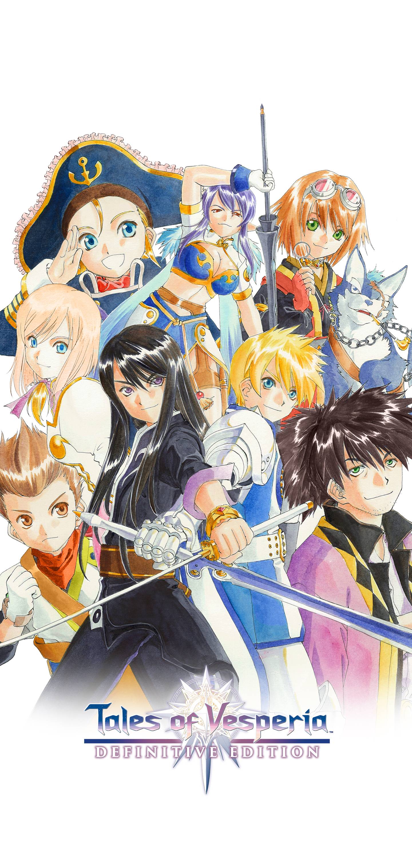 1440x2960 Tales of Vesperia Artwork Wallpaper. Cat with Monocle